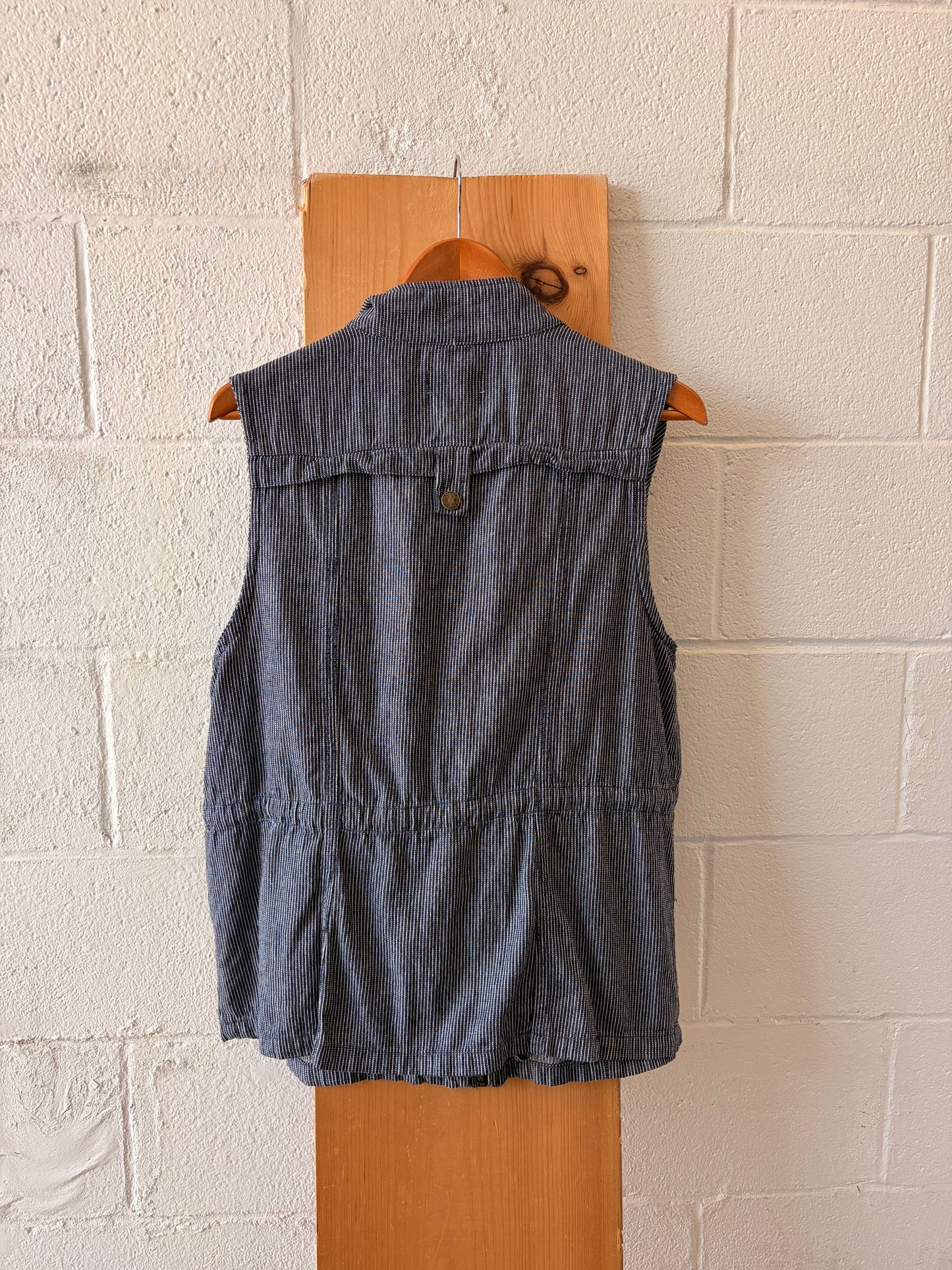 Railroad Stripe Utility Vest : XL