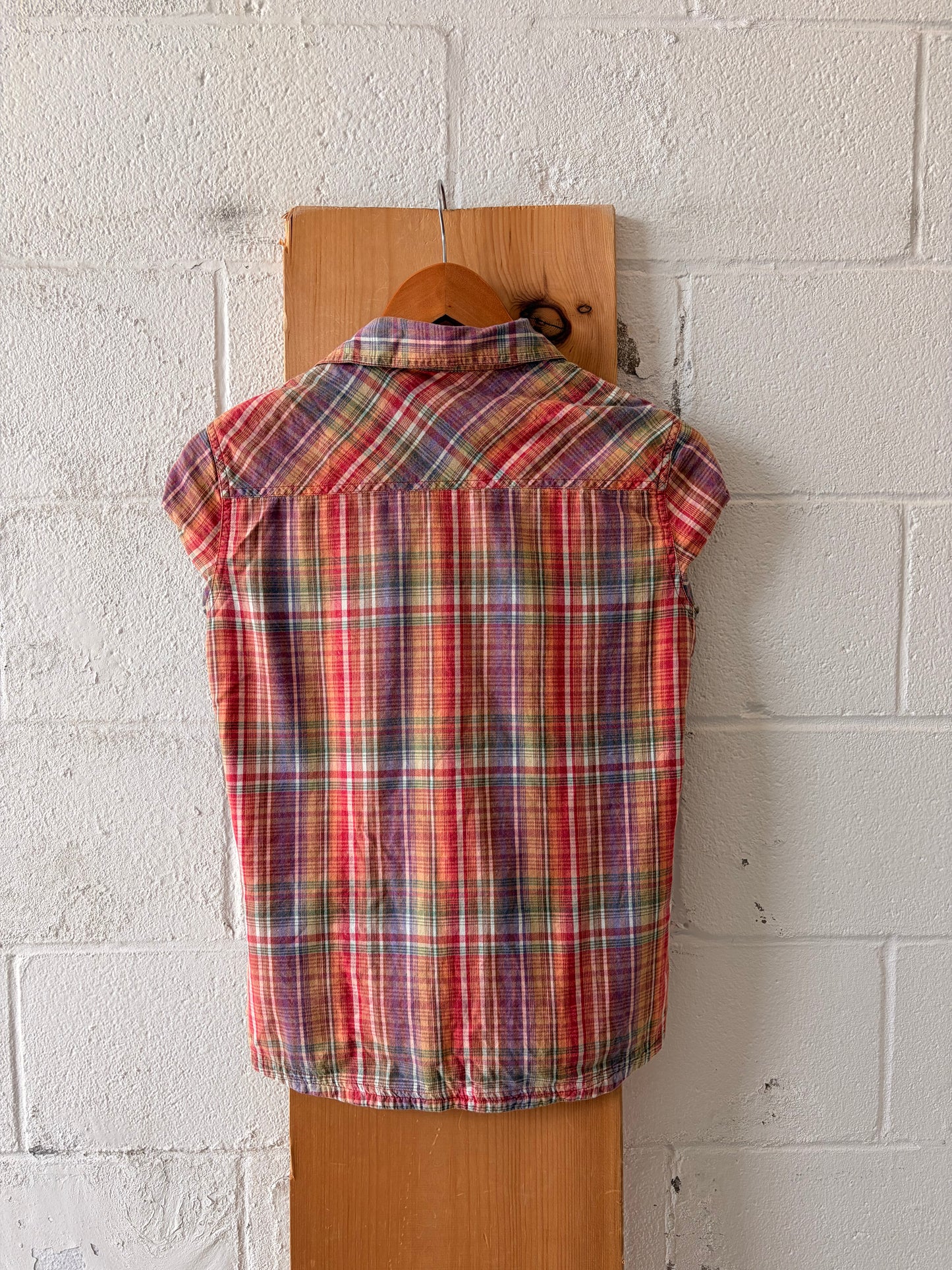 Colorful Plaid Blouse : S/M