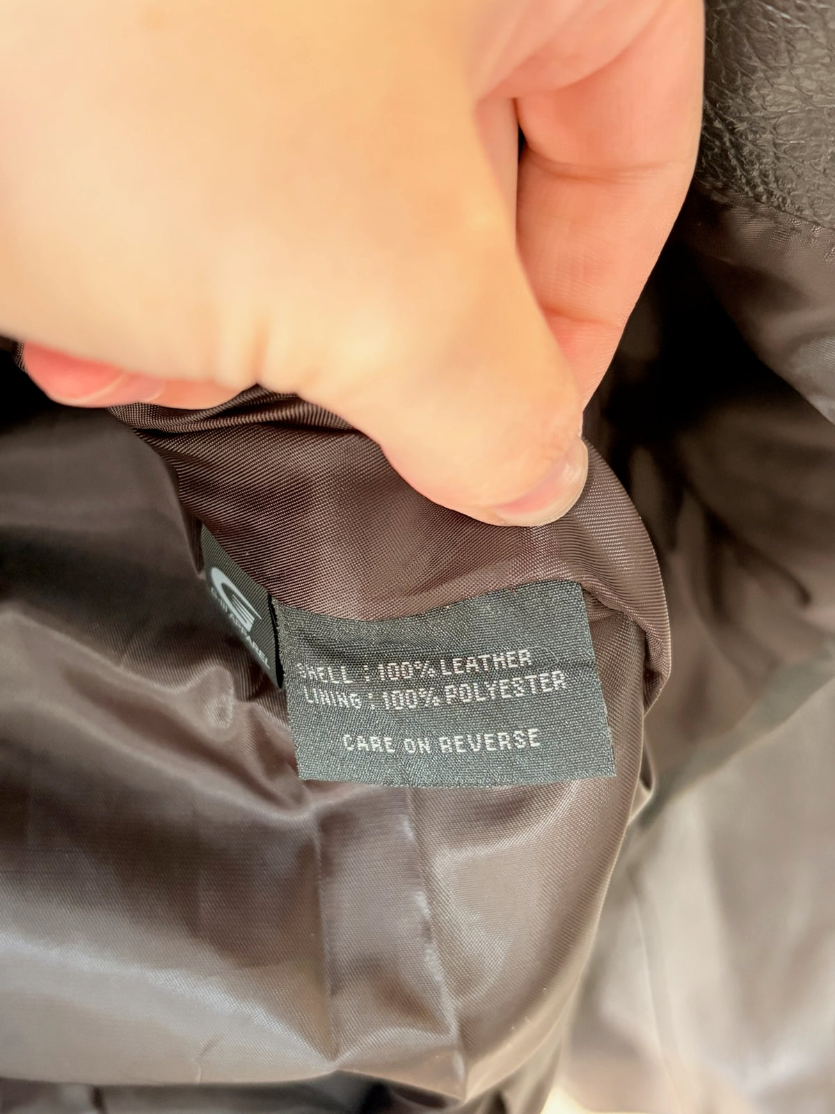 Dark Brown Leather Jacket : S