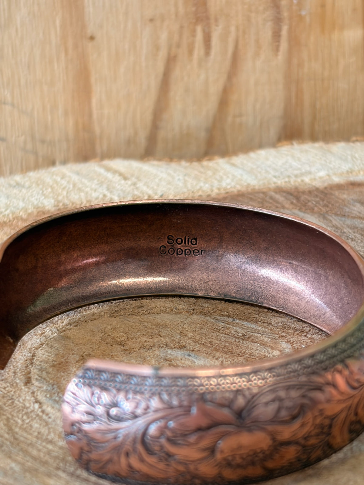 Etched Cuff Bracelet