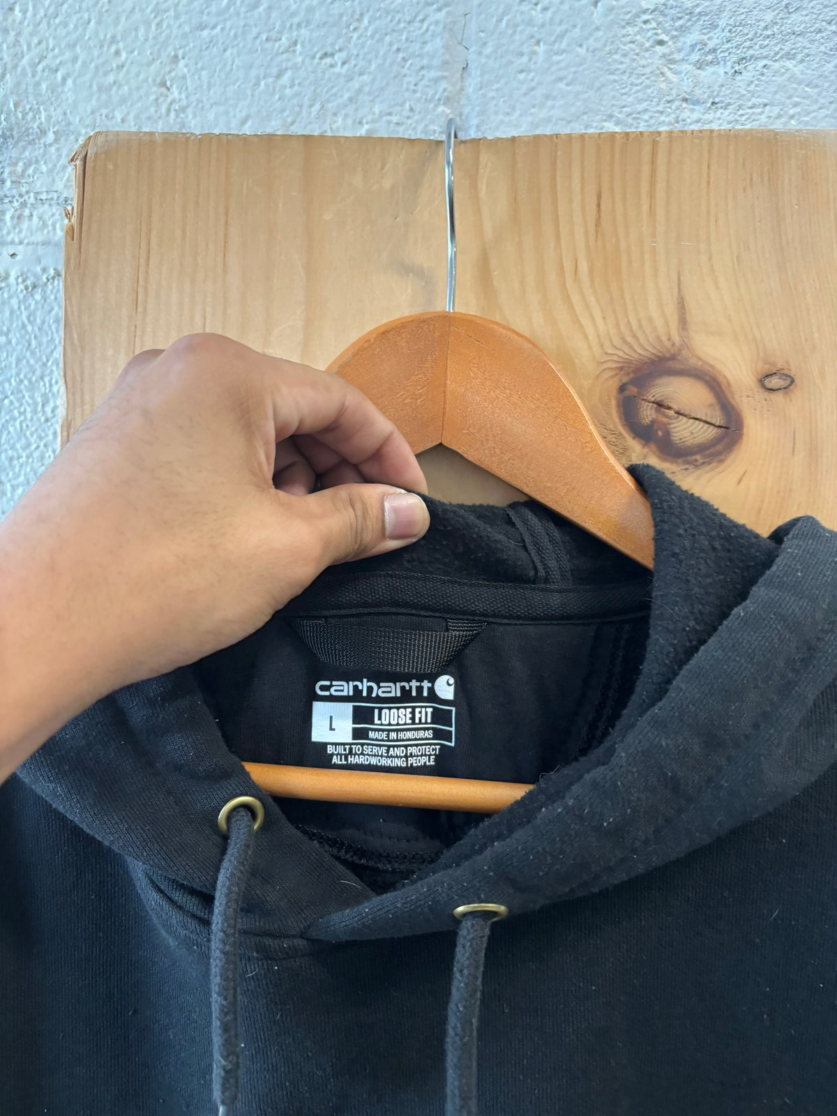 Black Carhartt Hoodie : L