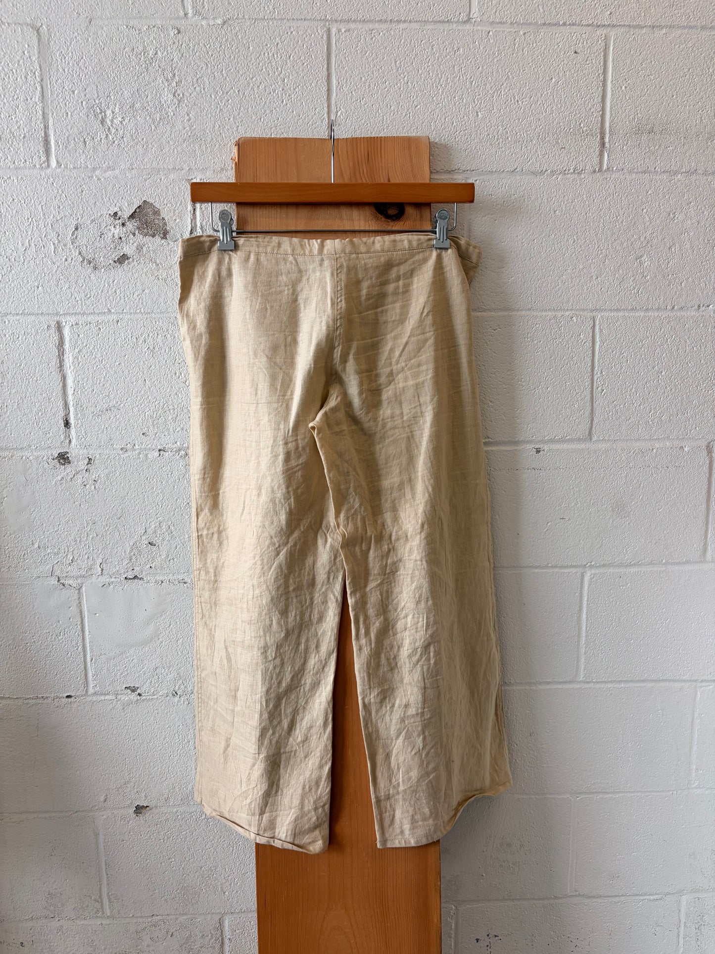 Tan Linen Capris : S