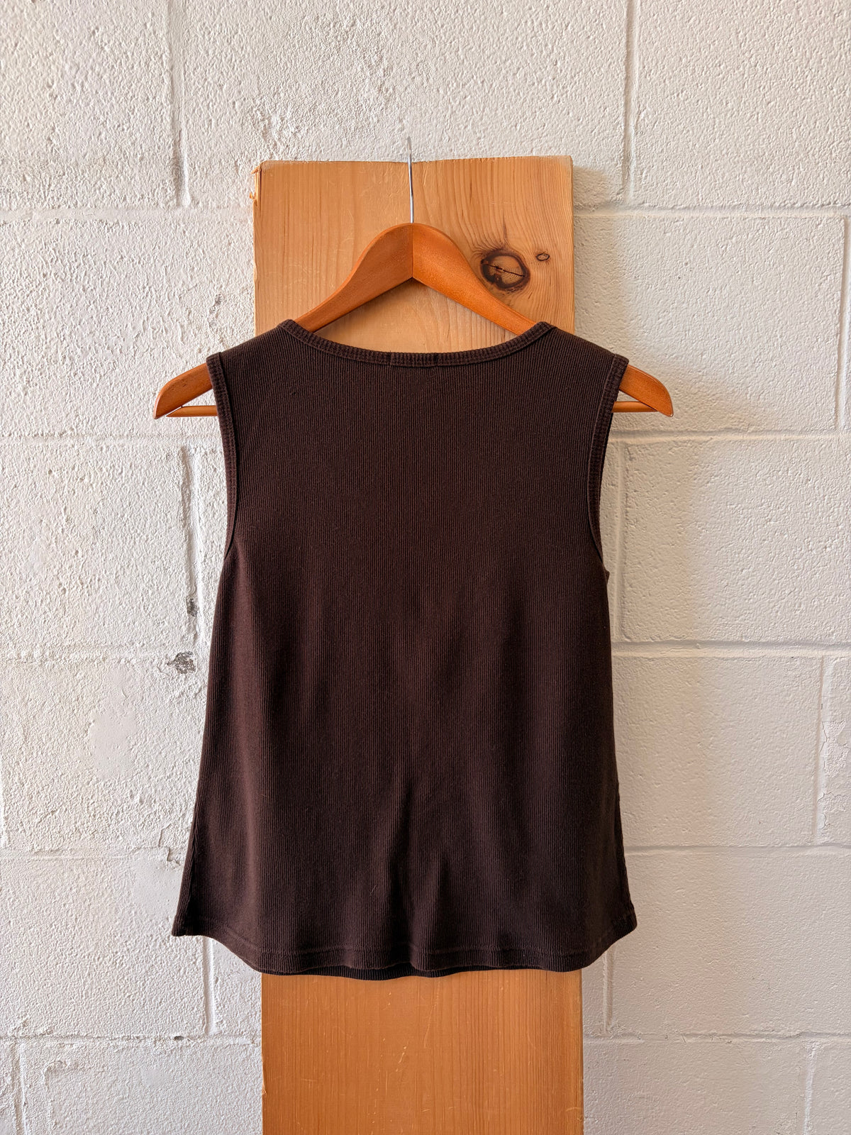 Beaded Brown Tank : XL