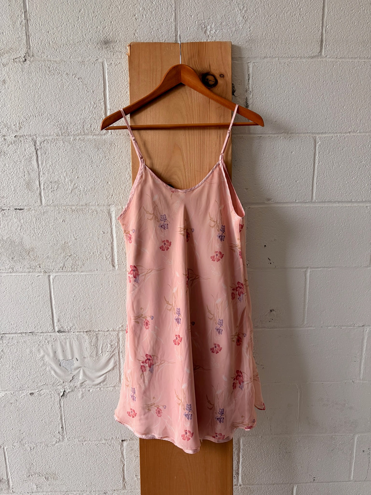 Light Pink Floral Slip Dress : S/M