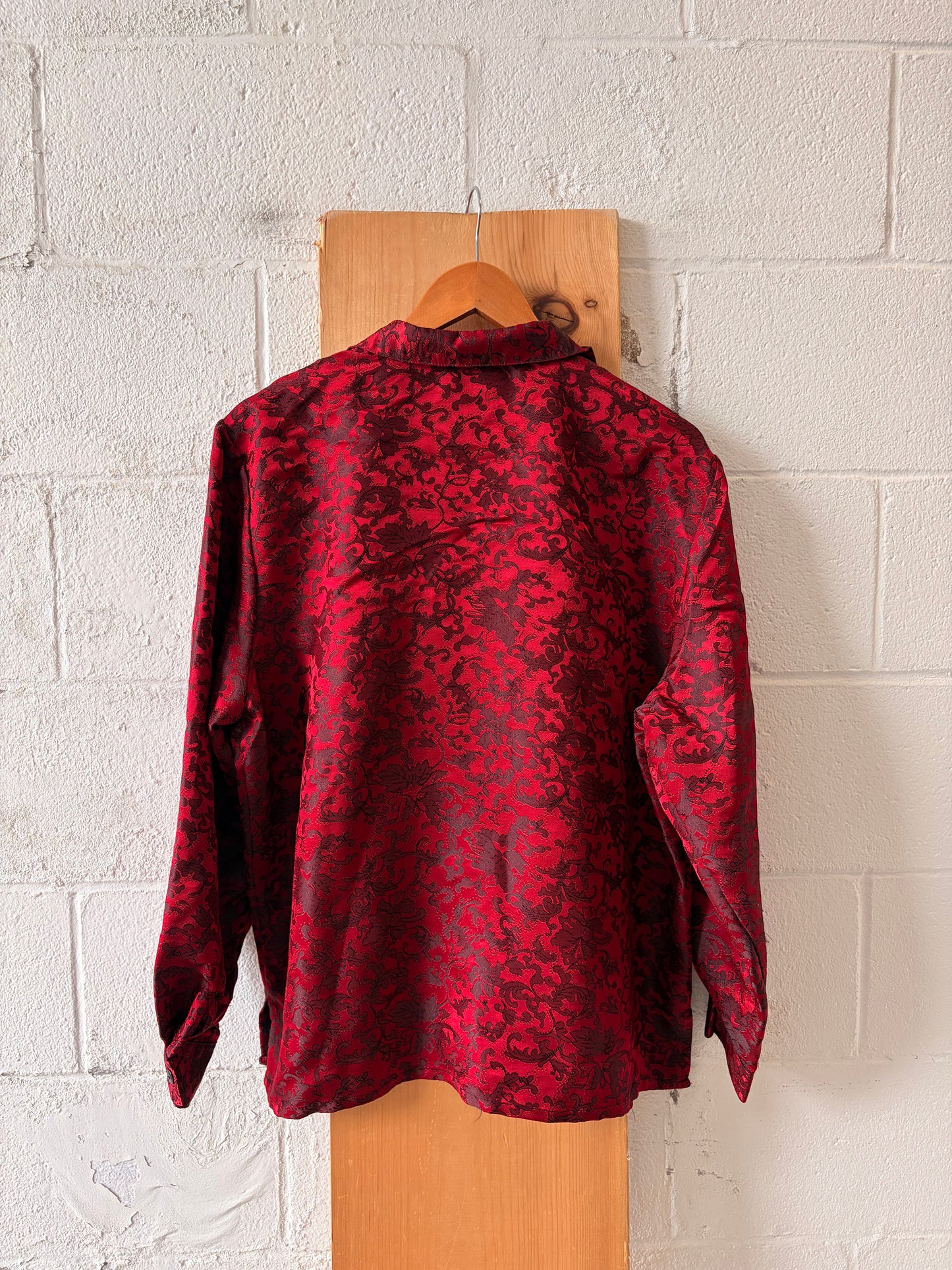 Red Paisley Blouse : XL
