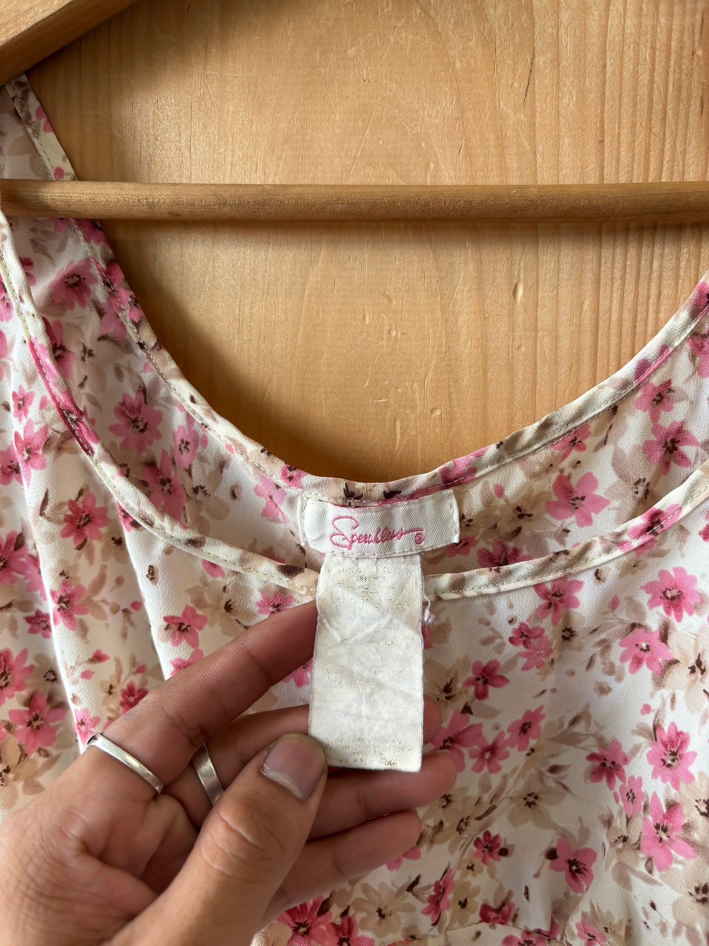 Pink Floral Dress : ~M