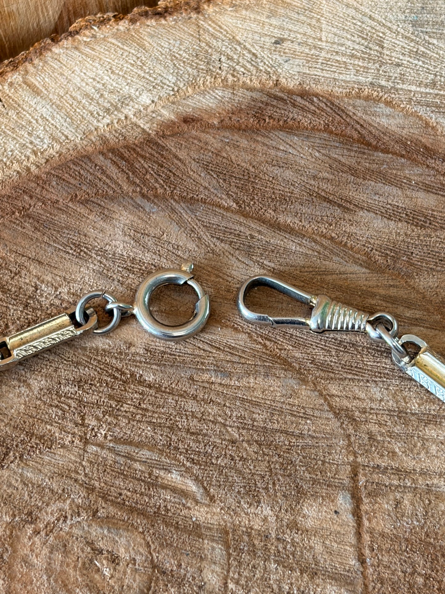 Two Tone Dual Clasp Chain