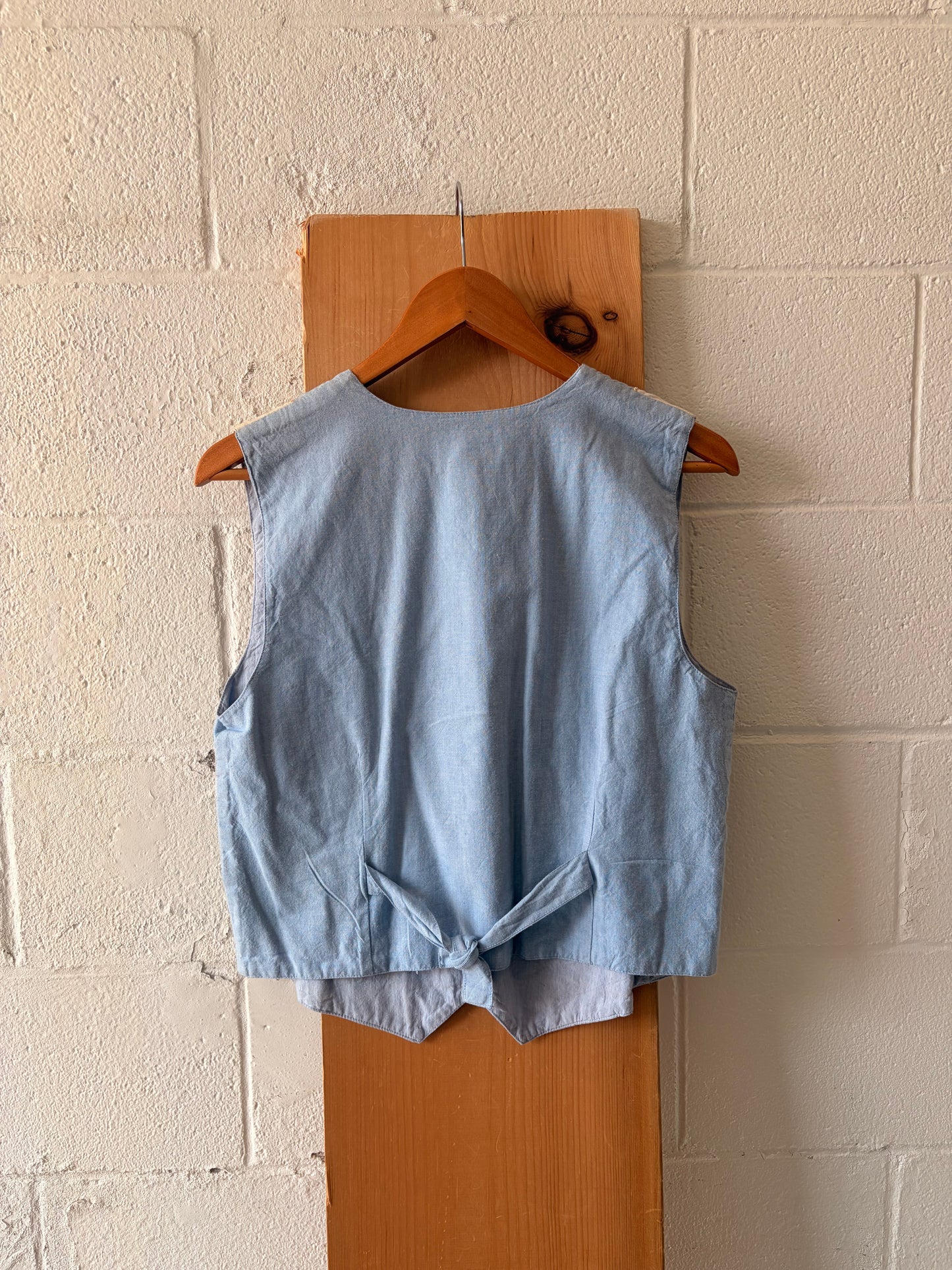 Embroidered Pastel Heart Vest : S
