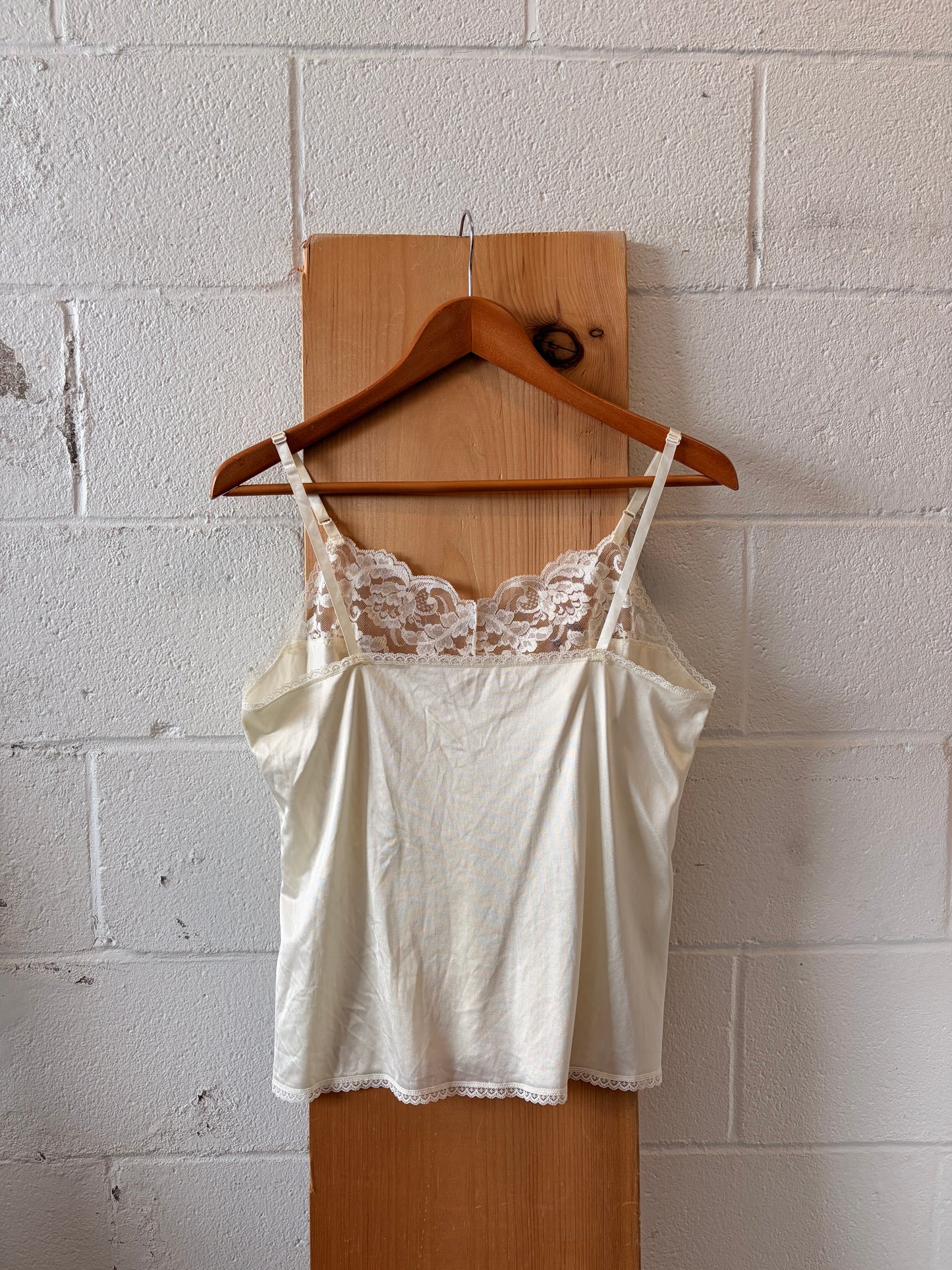Vtg Lace Trim Cami : M