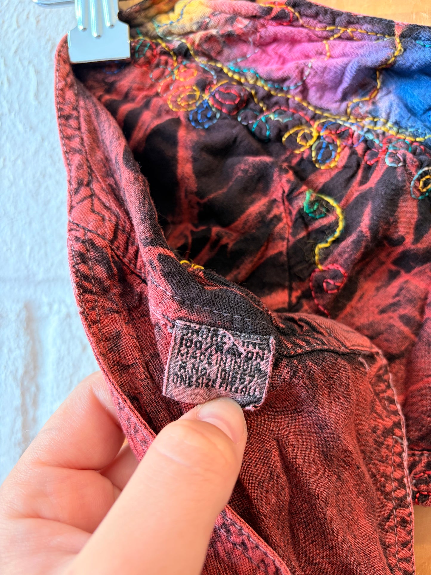 Cropped Boho Patchwork Halter : OS