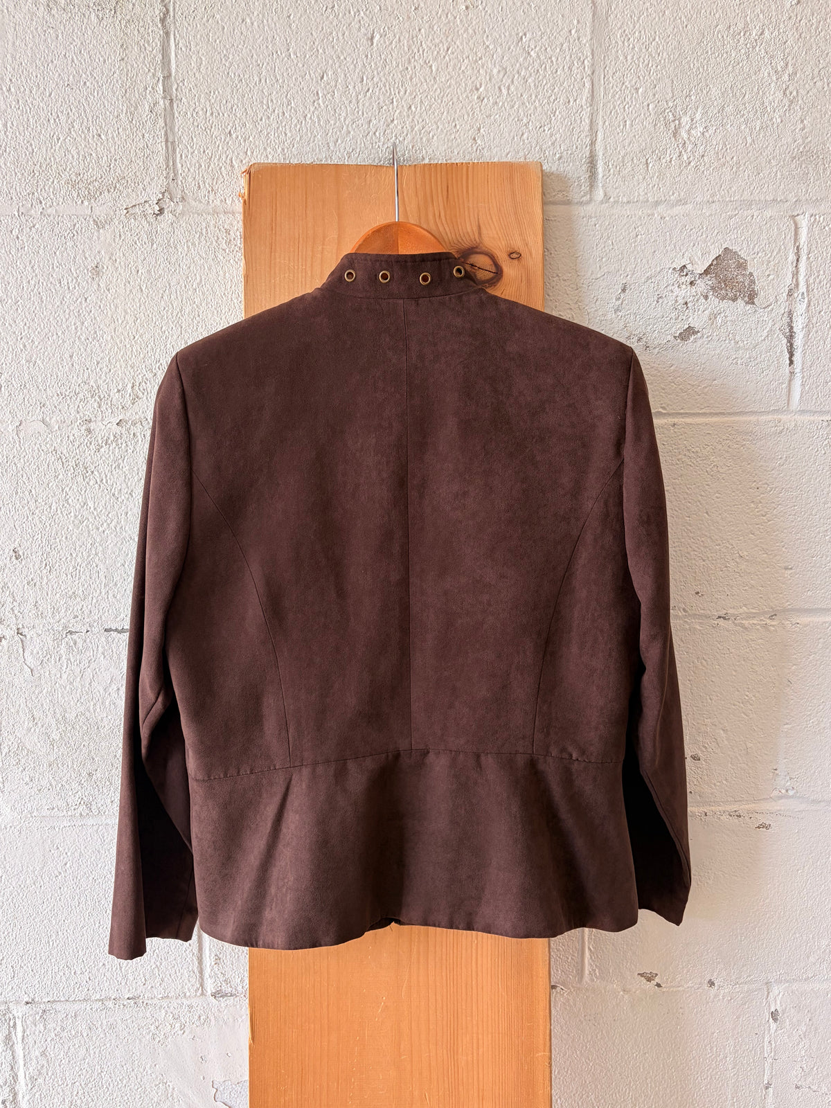 Faux Suede Brown Jacket : S/M