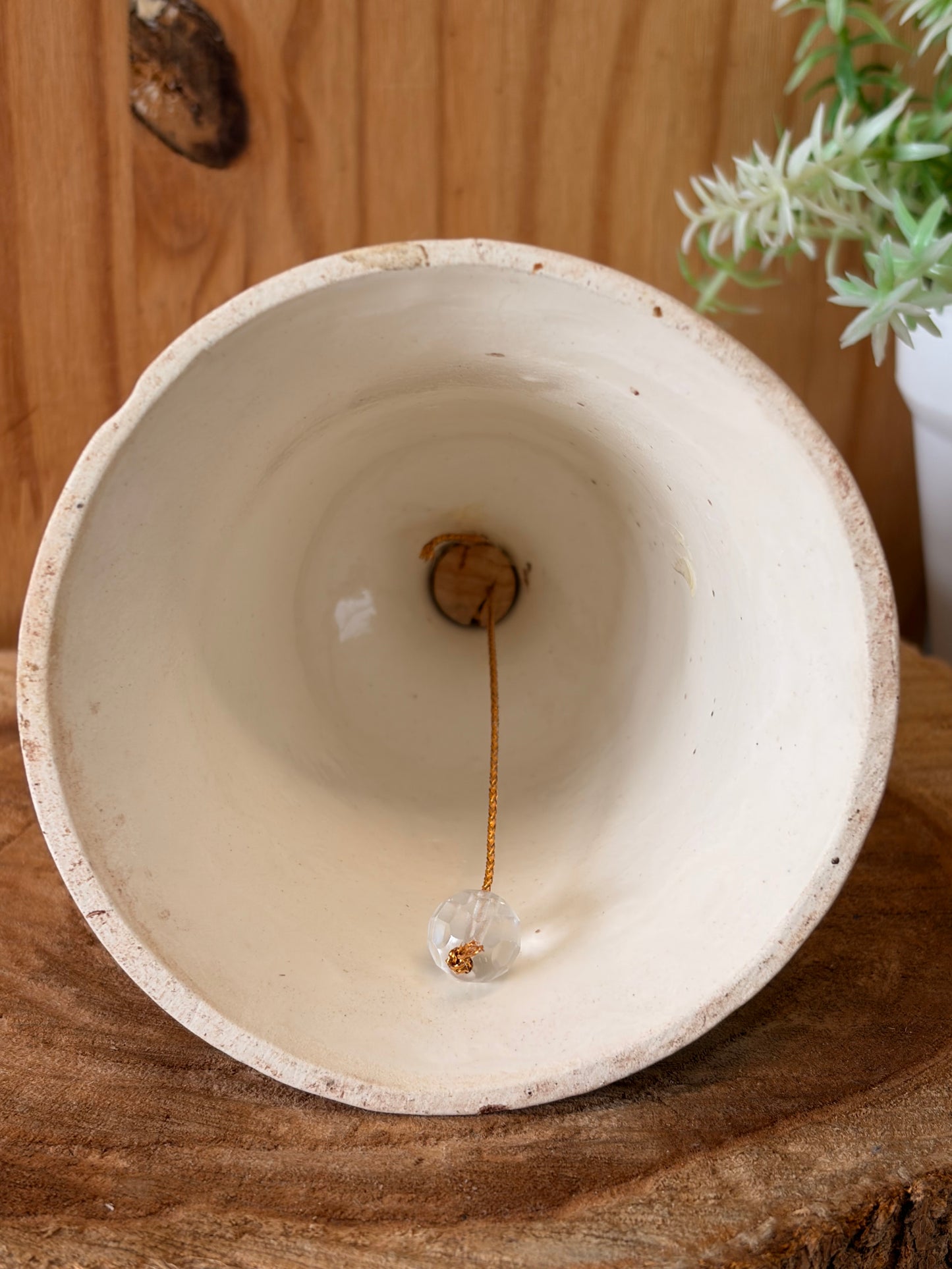 Vtg Treasure Craft Ceramic Butterfly Bell (Local Pick Up Only)