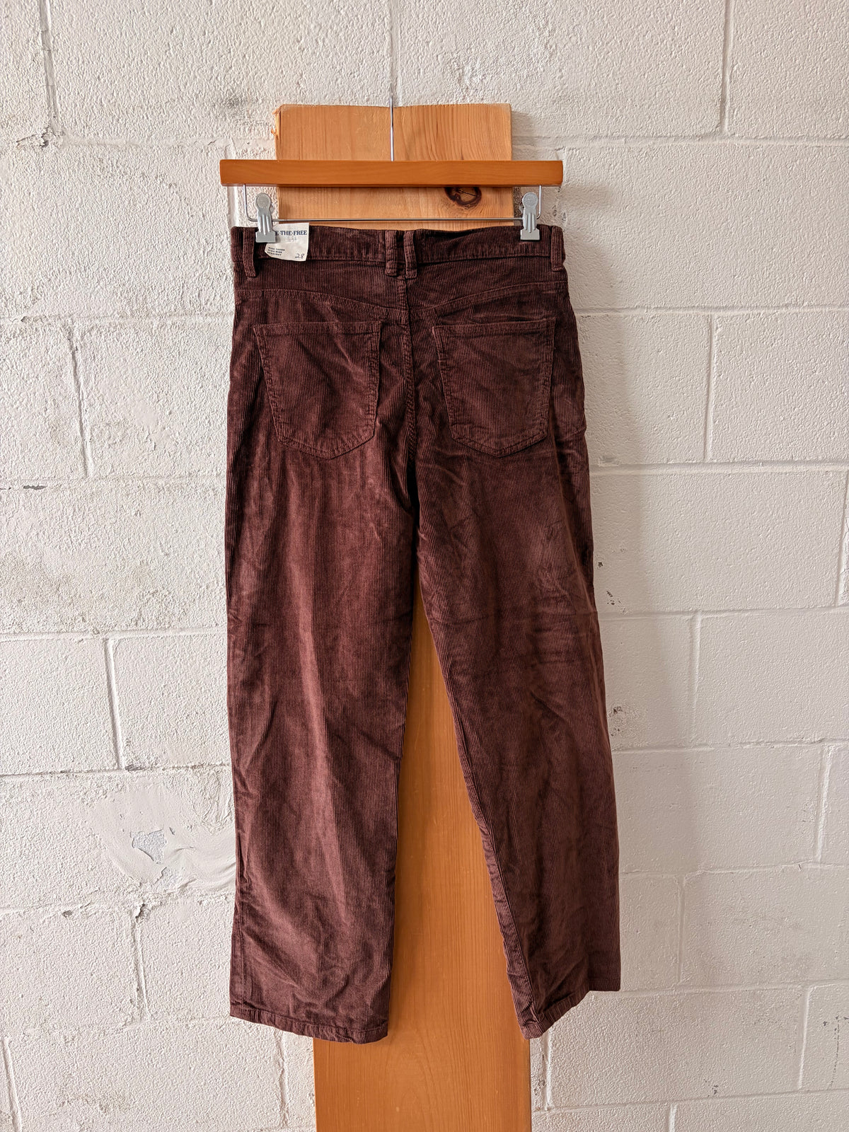 NWT Free People Brown Corduroy Pants : 28