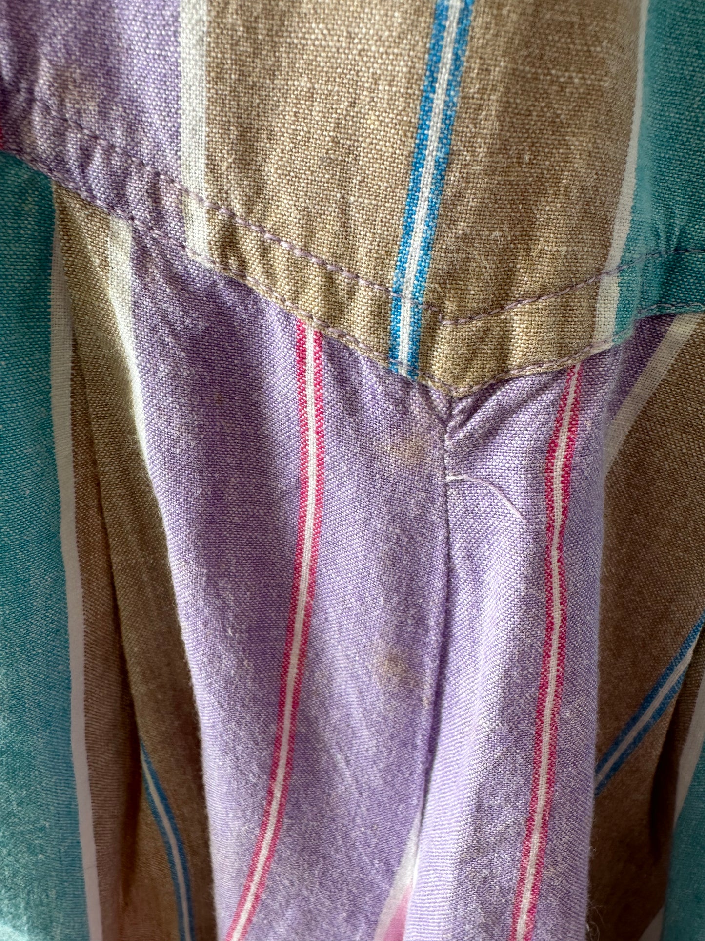 Vtg Striped Romper : S