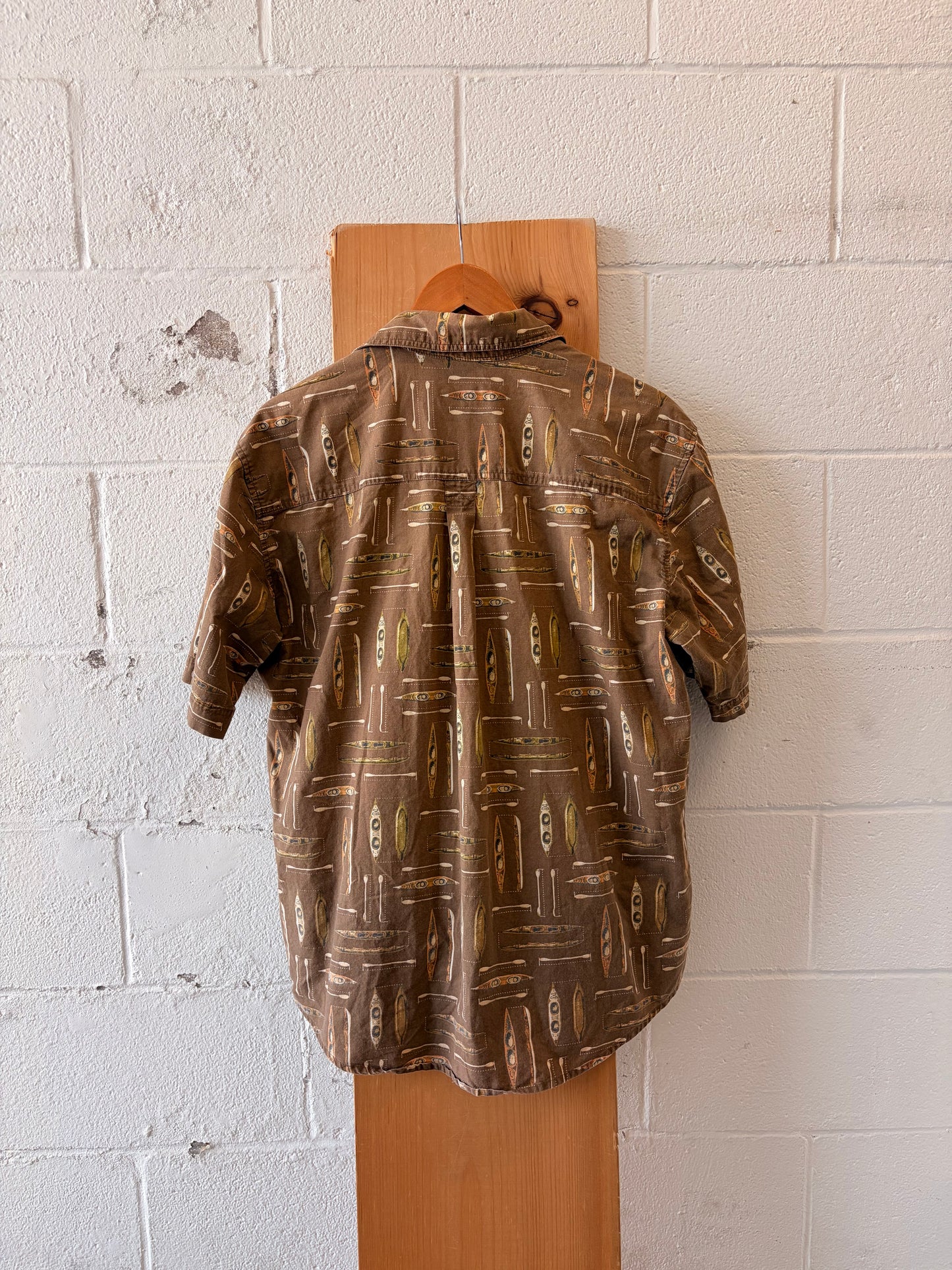 Vtg Woolrich Kayak Button Up : L