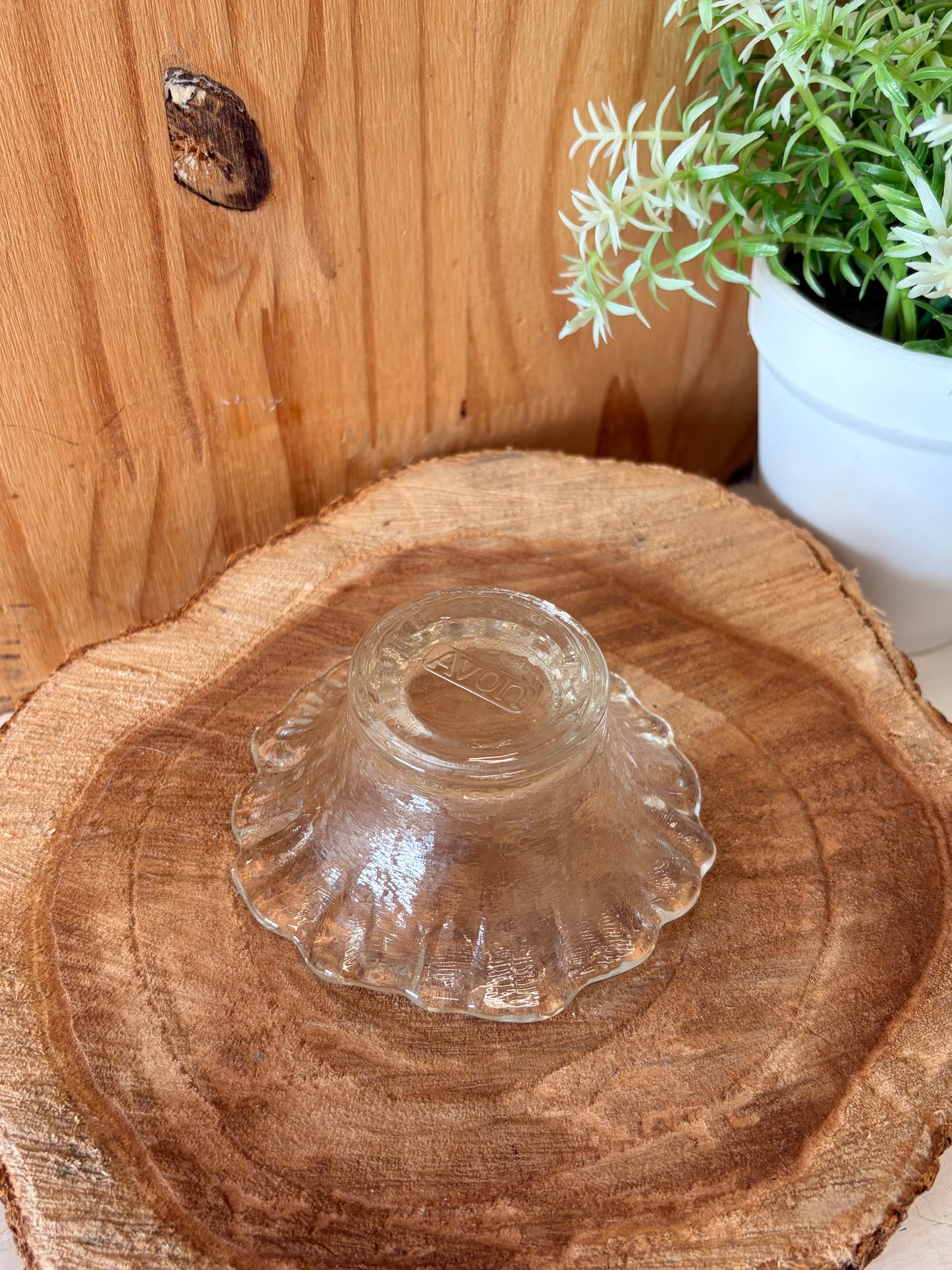 Vtg Avon Ruffles Edge Candle Holder (Local Pick Up Only)
