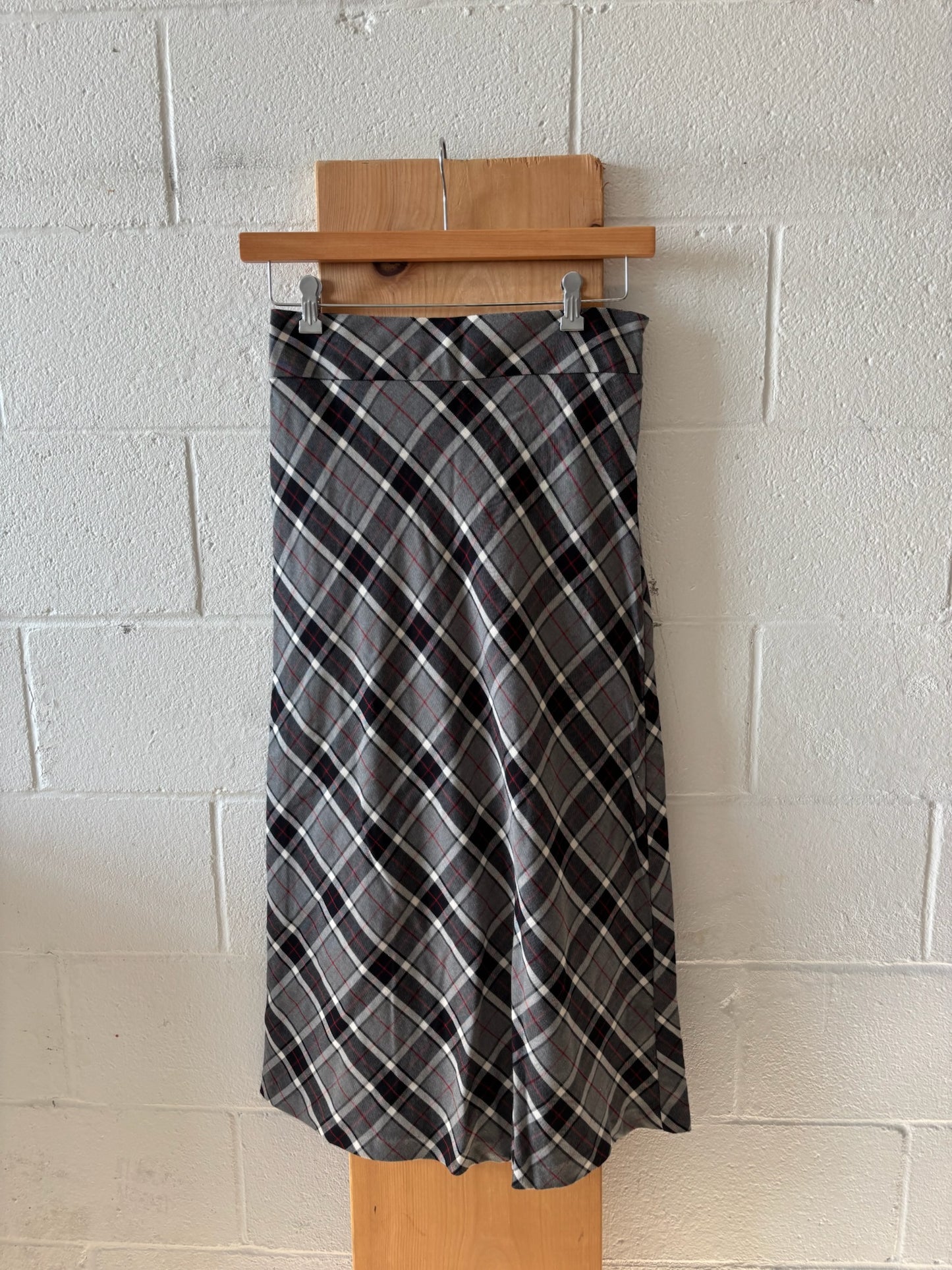 Plaid Midi Skirt : 6