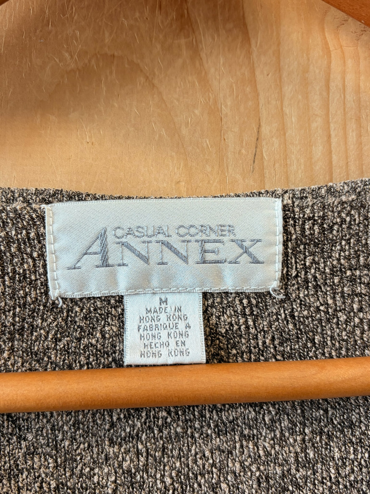 Vtg Heather Brown Cardigan : M