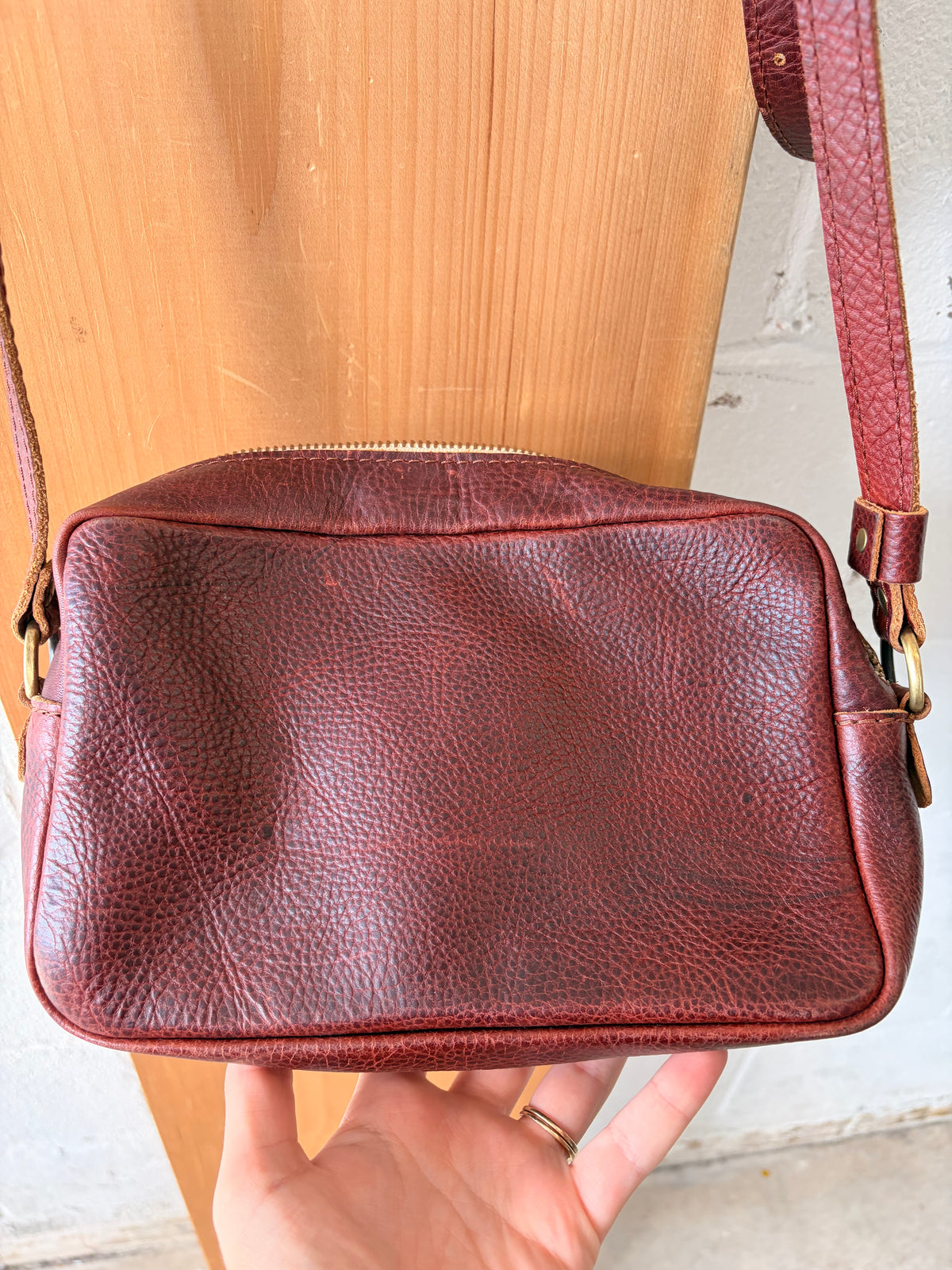 Brown Portland Leather Crossbody