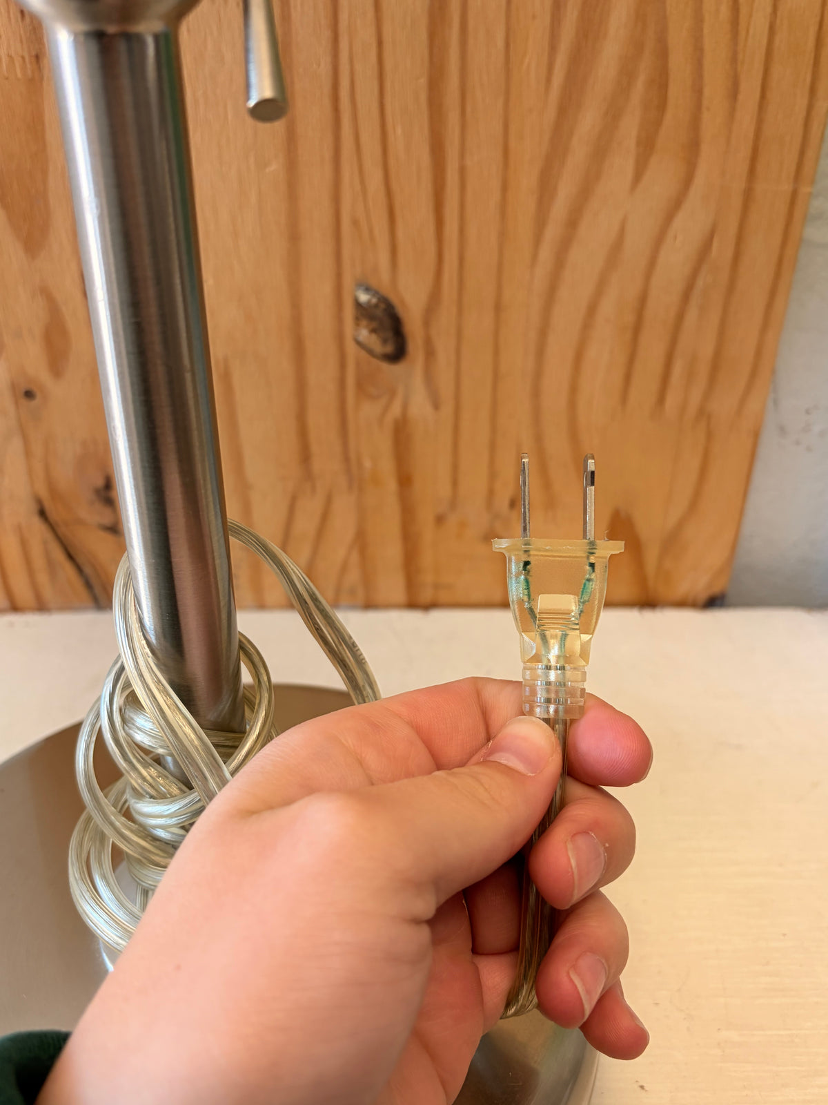 Frosted Dome Glass Lamp (Local Pick Up Only - Tested)