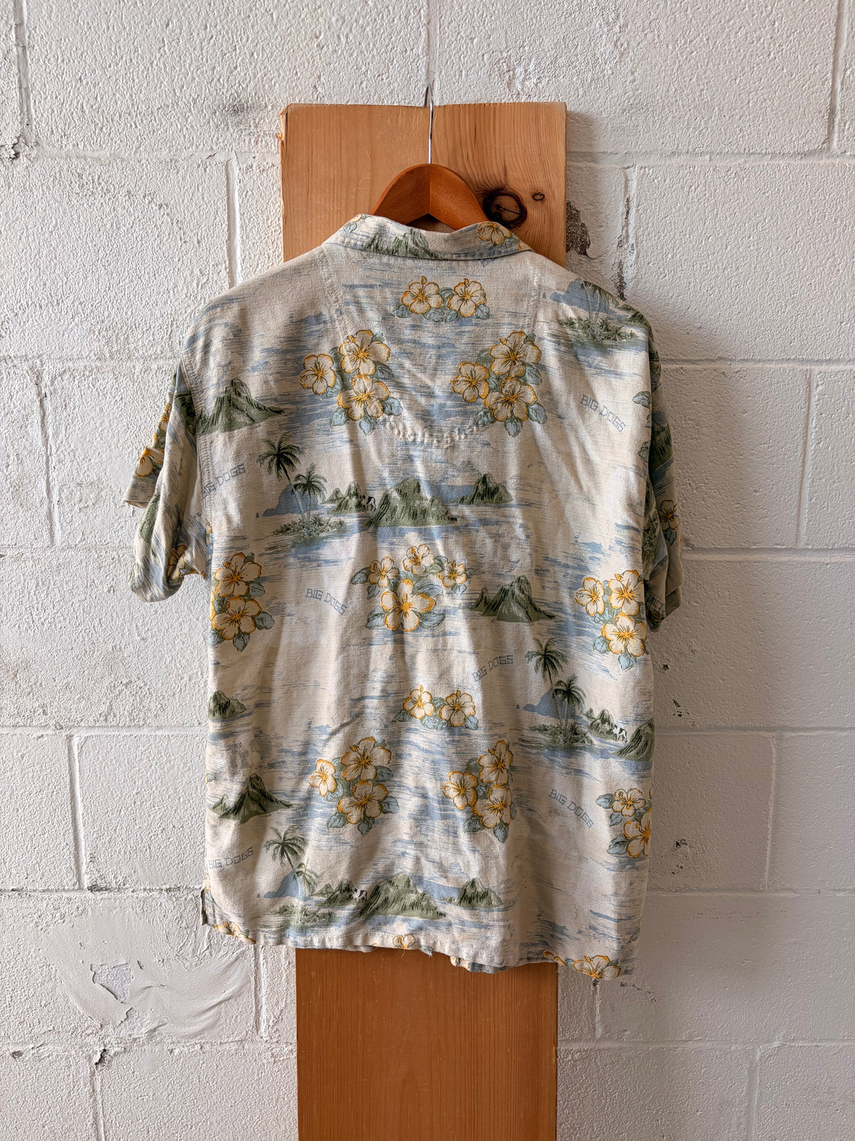 Vtg Big Dogs Matching Hawaiian Set : L/XL