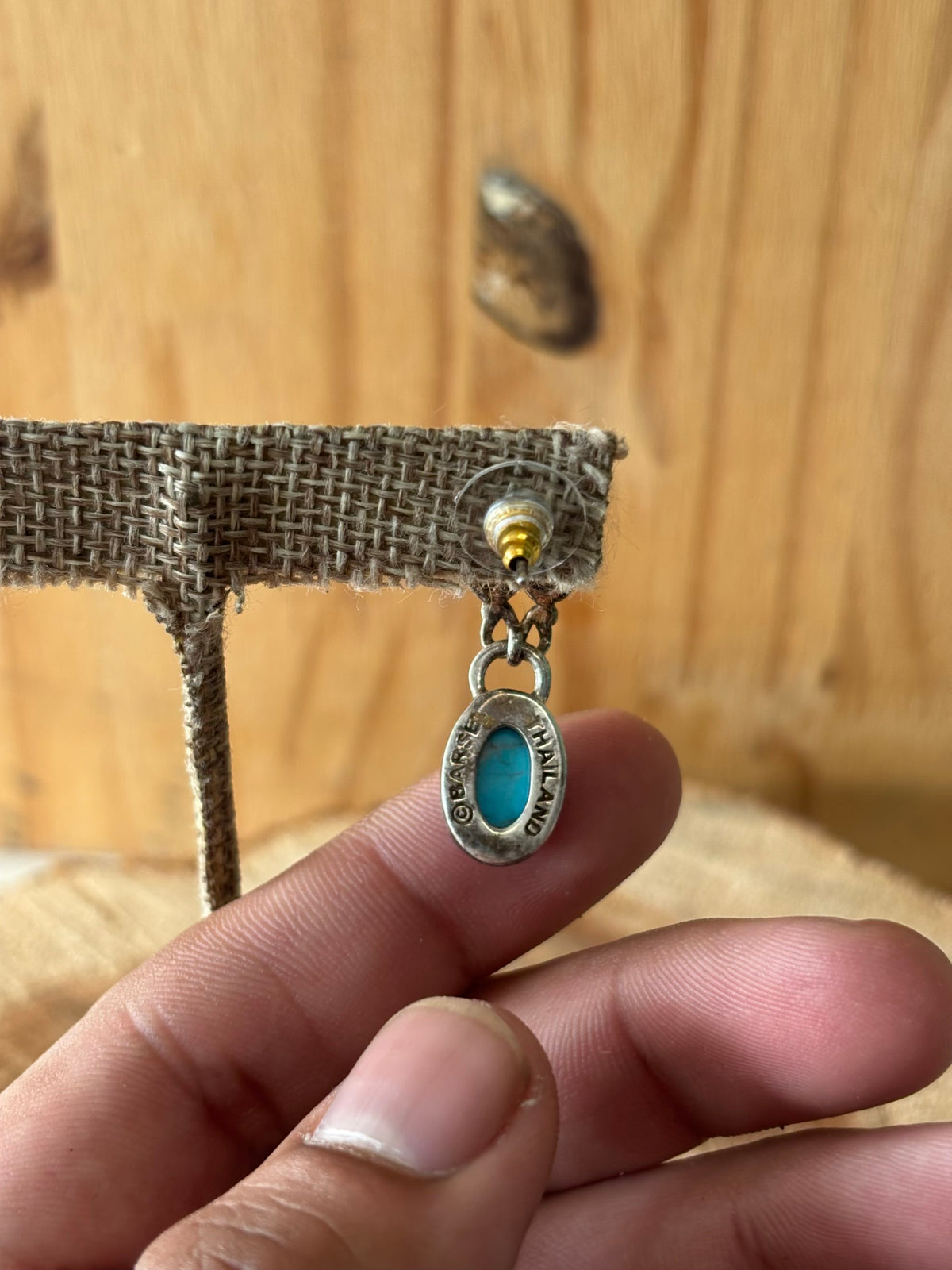 Sterling Silver Dangle Earrings : 1.5”
