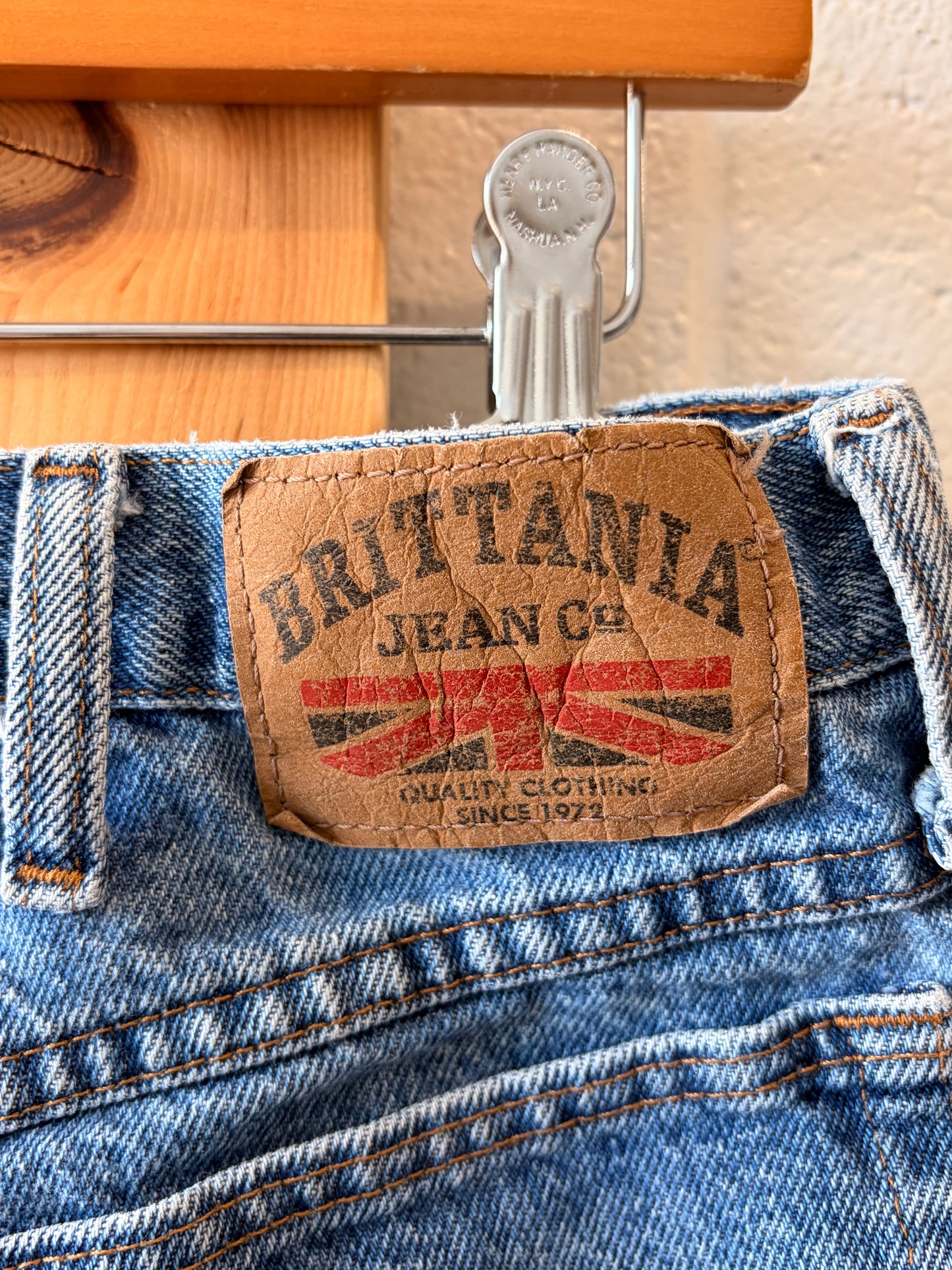 Vtg Britania Denim Shorts : 38