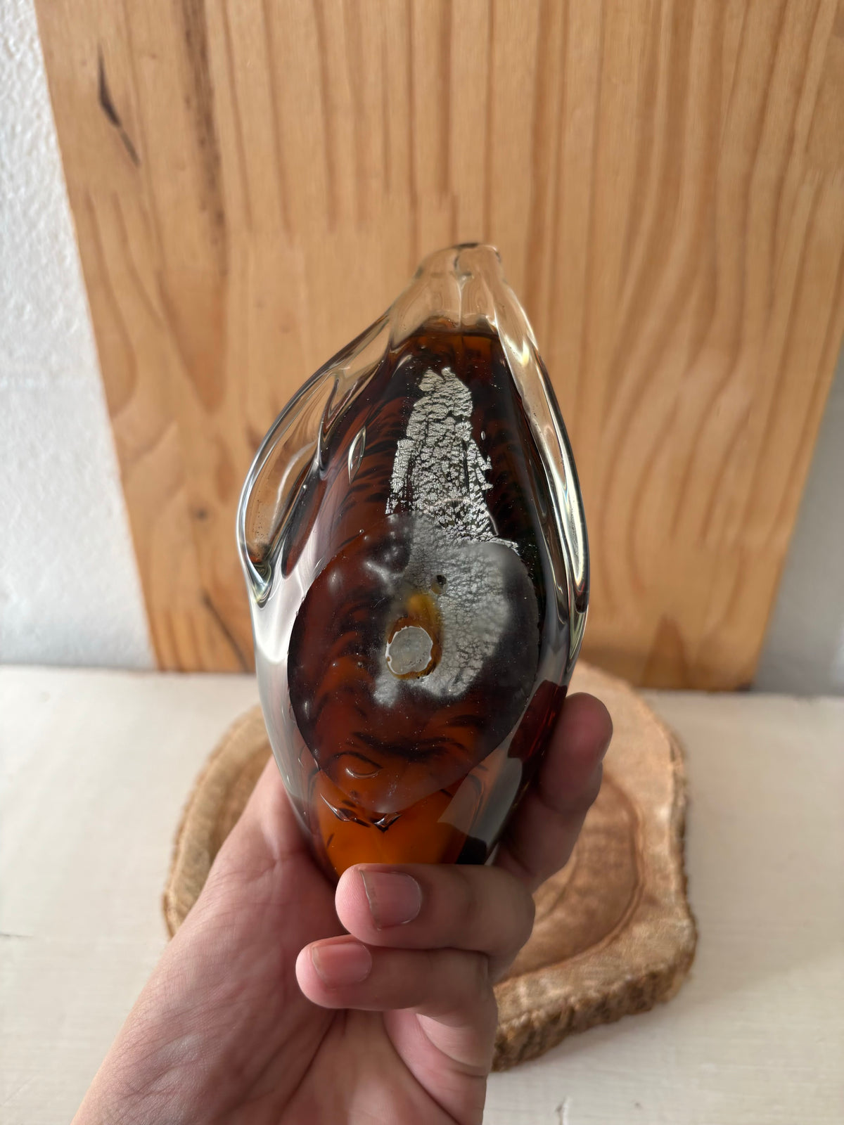 Vtg Hand Blown Mallard Glass Figurine (Local Pickup Only)