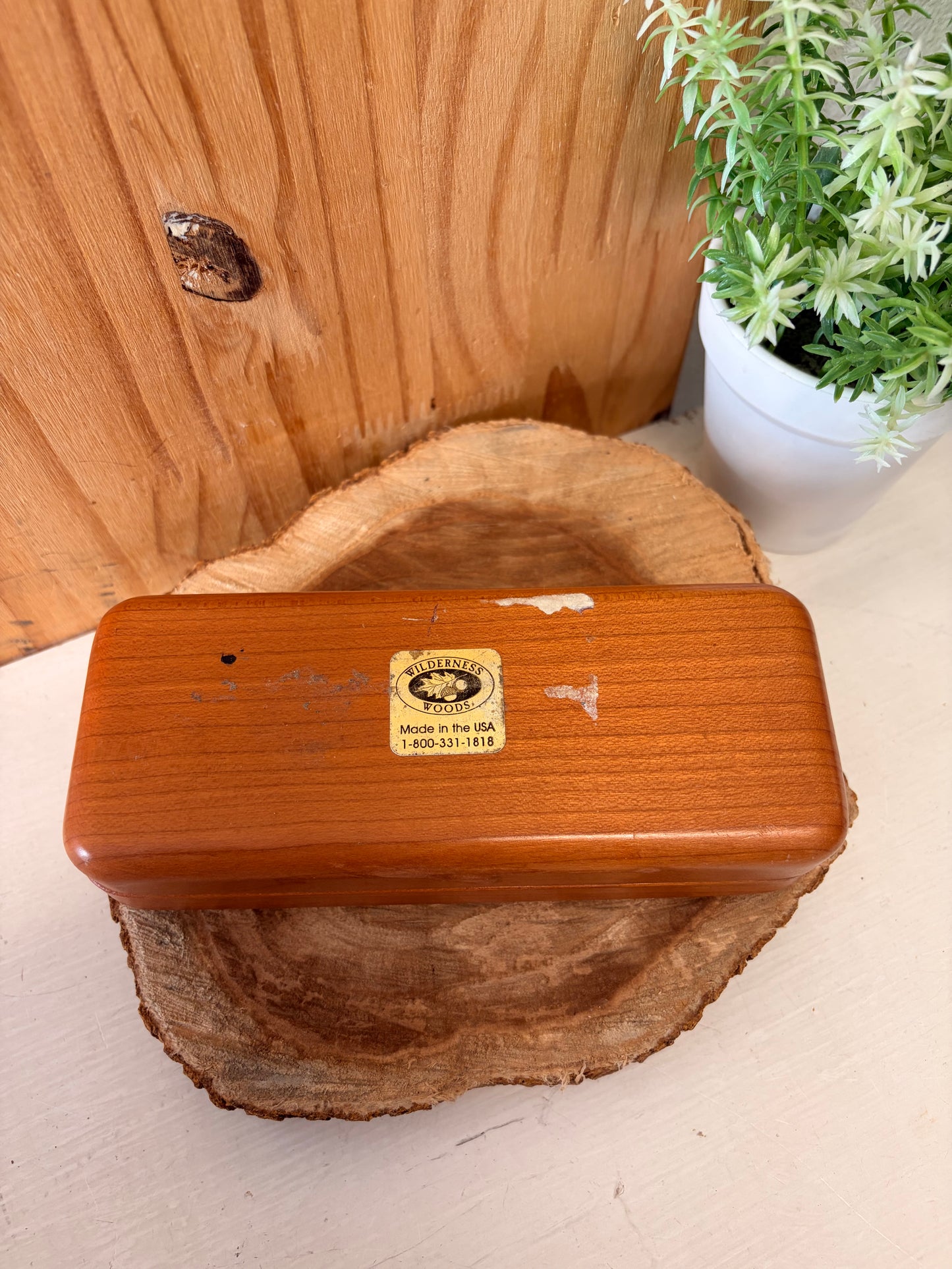 Raccoon Carved Wooden Case