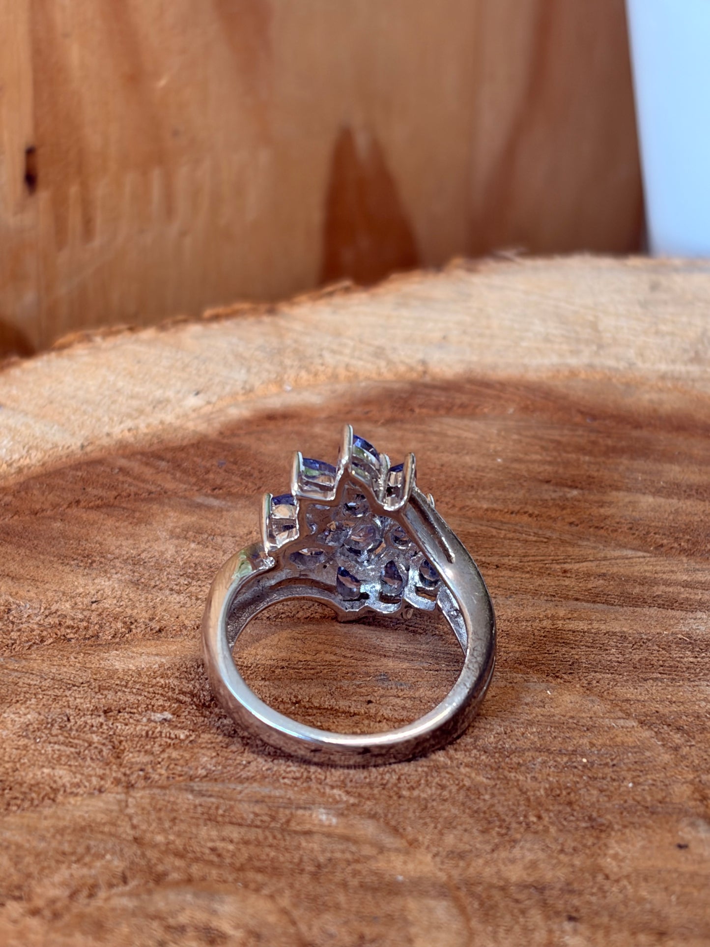 925 Sterling Cluster Ring : Size 7