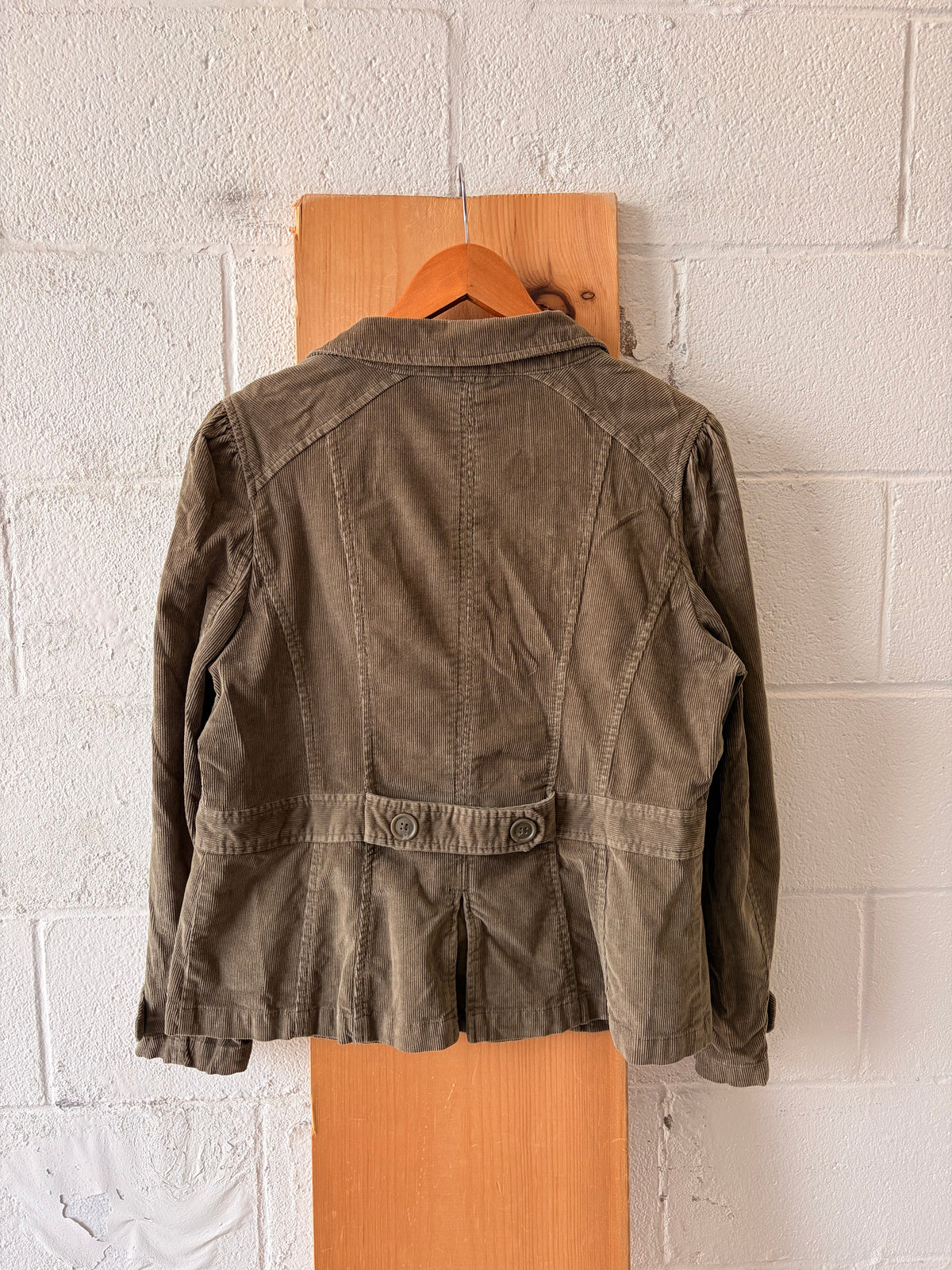 Green Corduroy Jacket : Petite L
