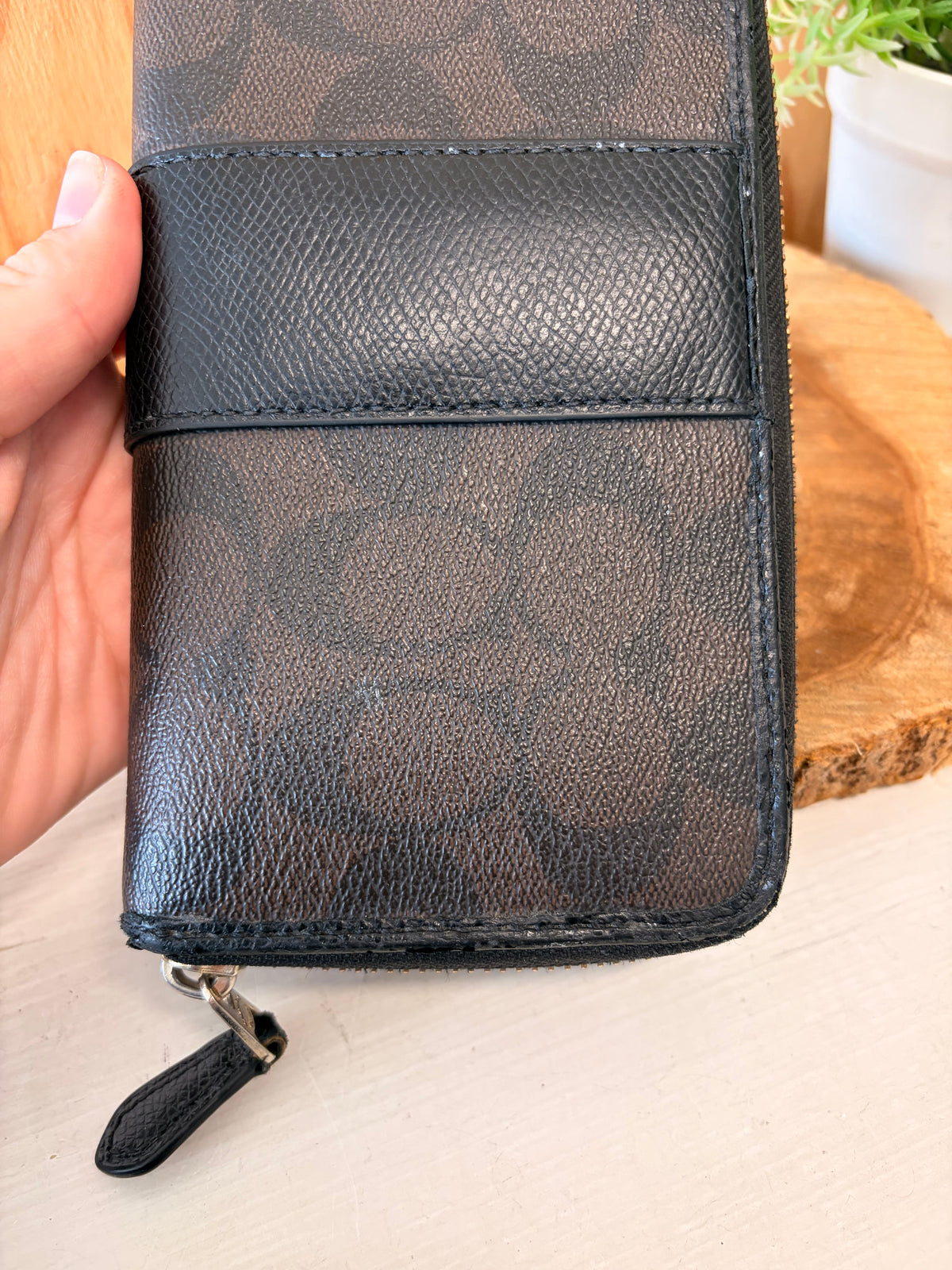 Black & Brown Coach Wallet