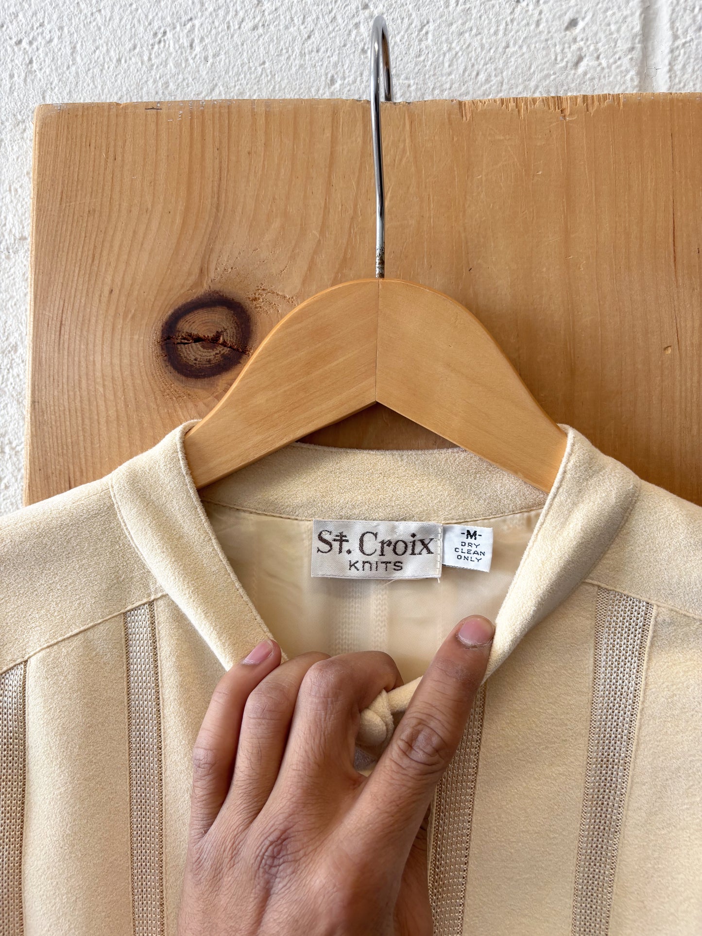 Vtg Cream Jacket : M