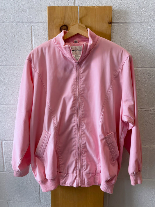 Vtg Pink Jacket : L