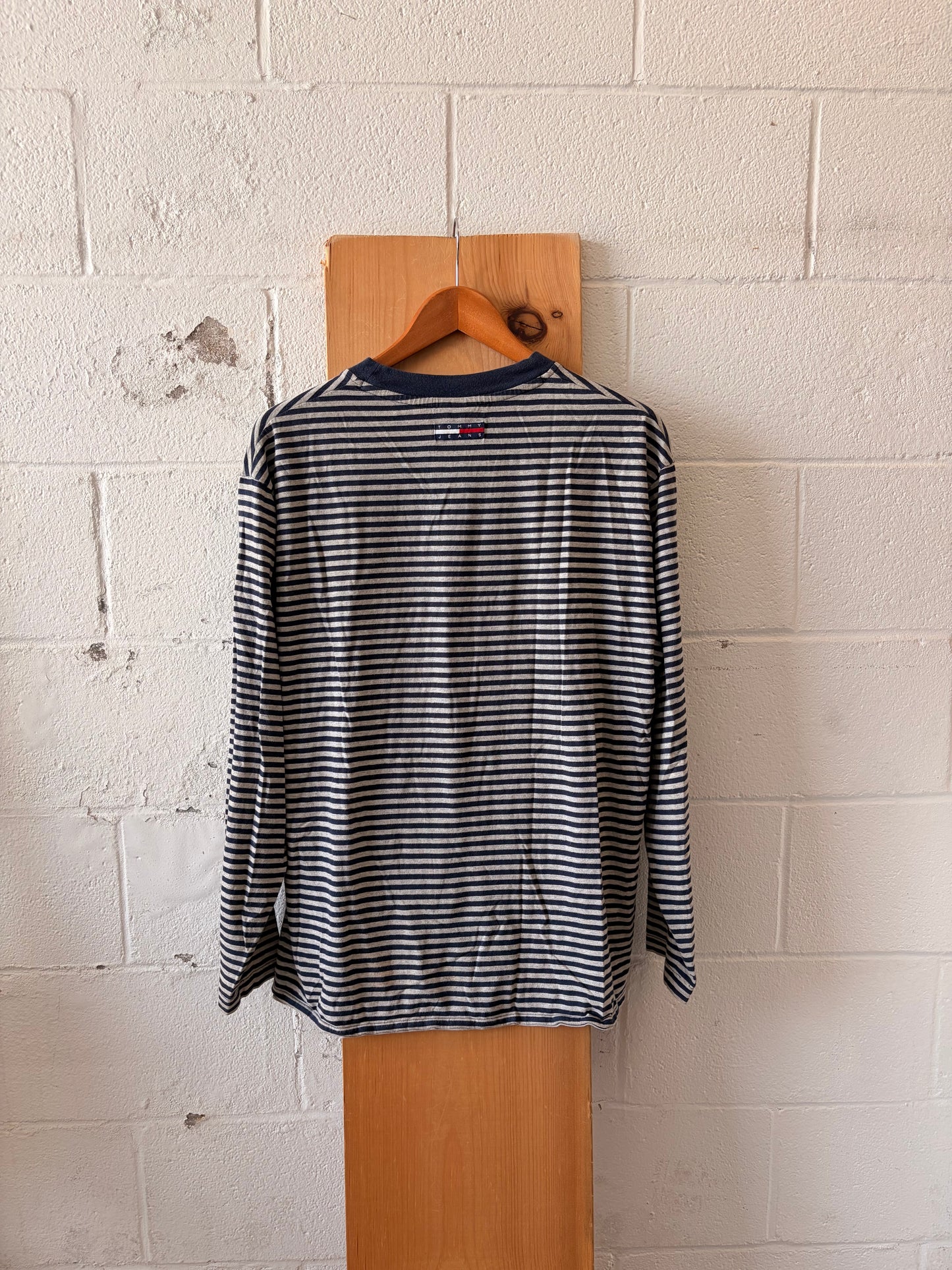 Vtg Striped Tommy Long Sleeve : L