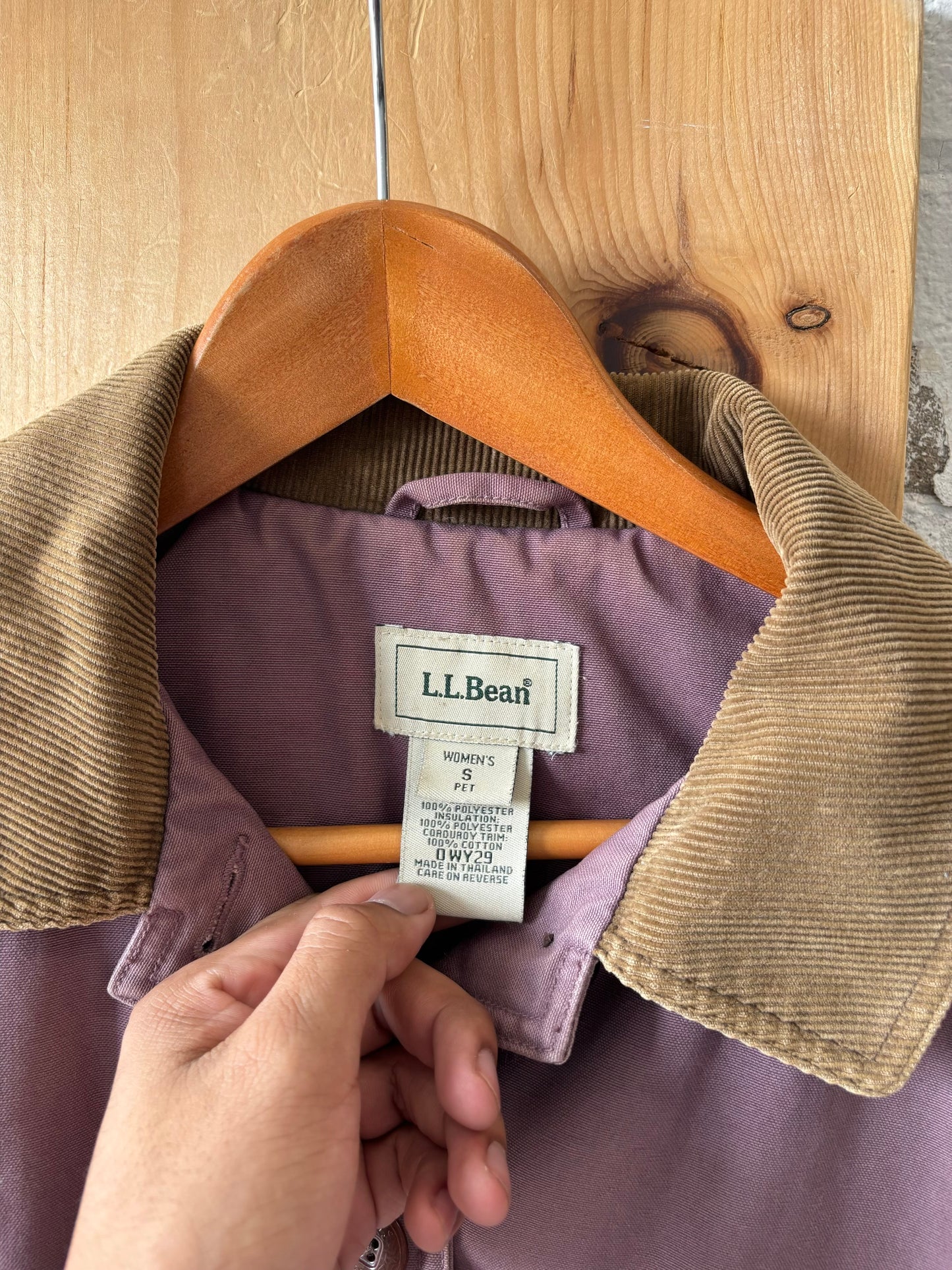 Vtg L.L. Bean Purple Barn Coat : Petite S