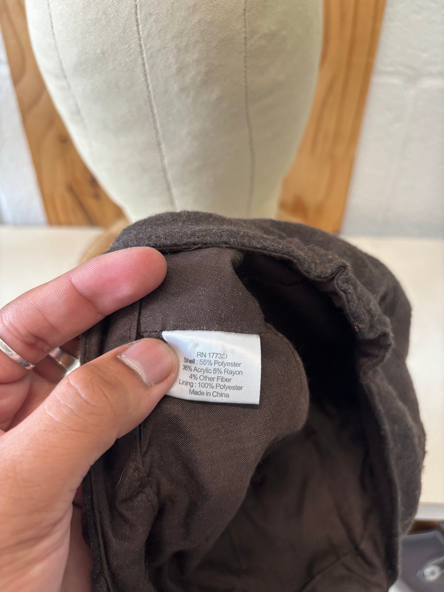 Brown Cadet Style Hat
