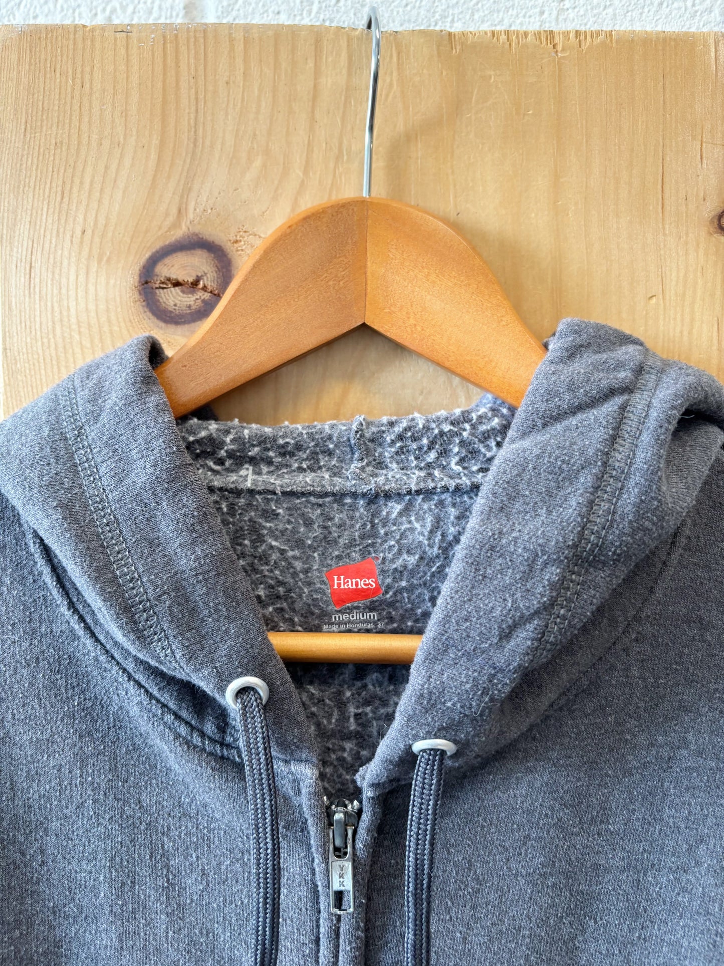 Gray Zip Up Hoodie : M