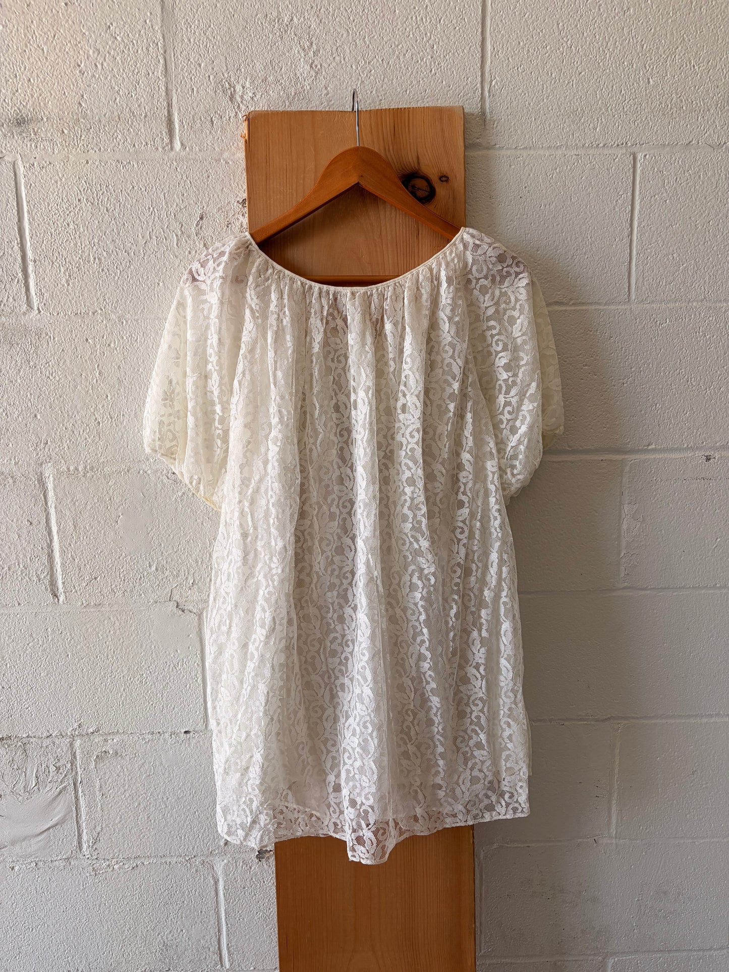 Lace Babydoll Night Jacket : M