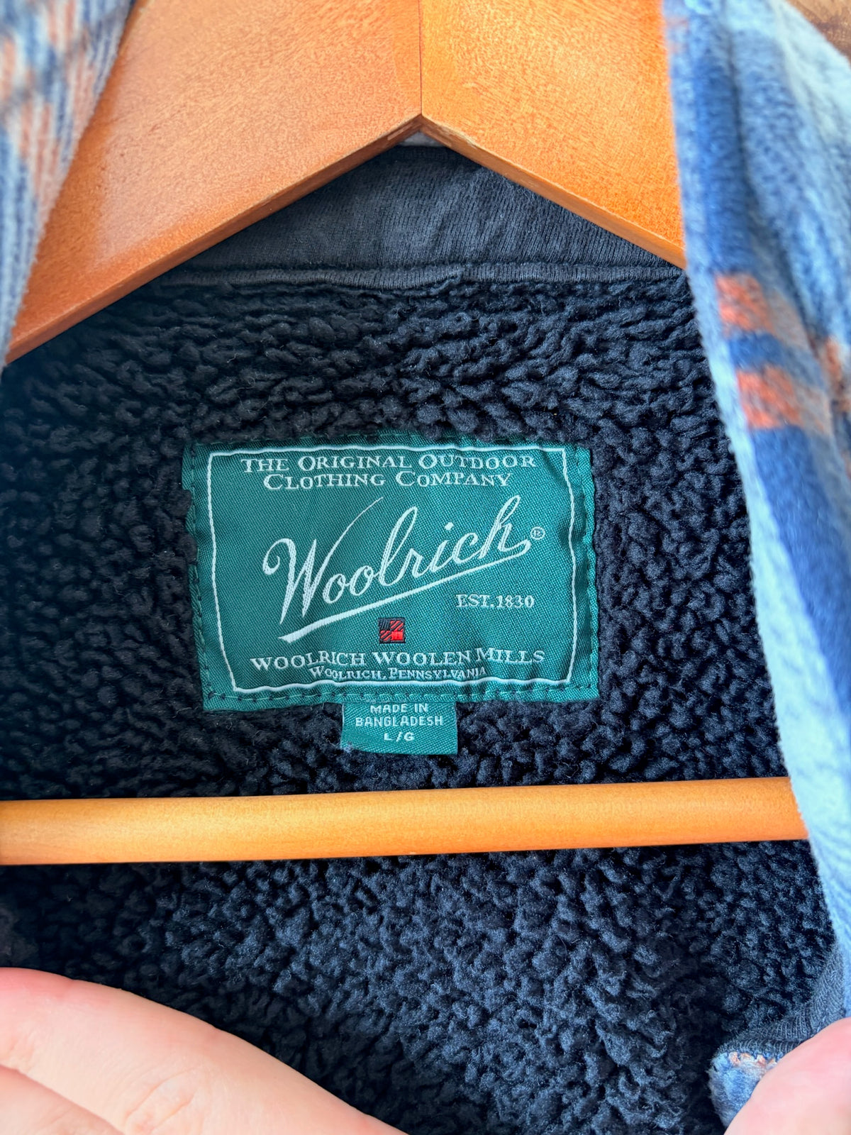 Woolrich Sherpa Lined Flannel Shacket : L