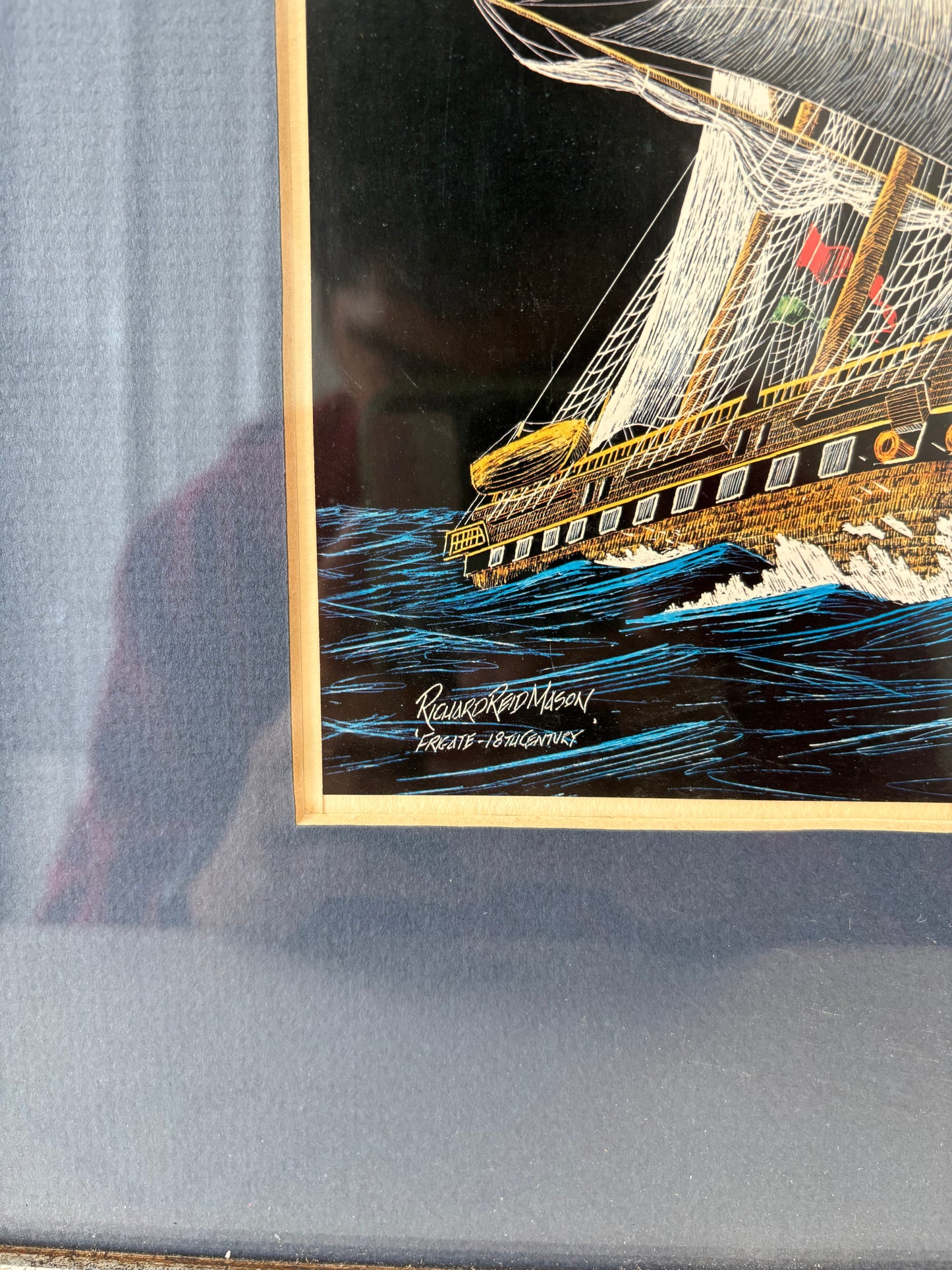 Framed Ship Artwork (Local Pickup Only)