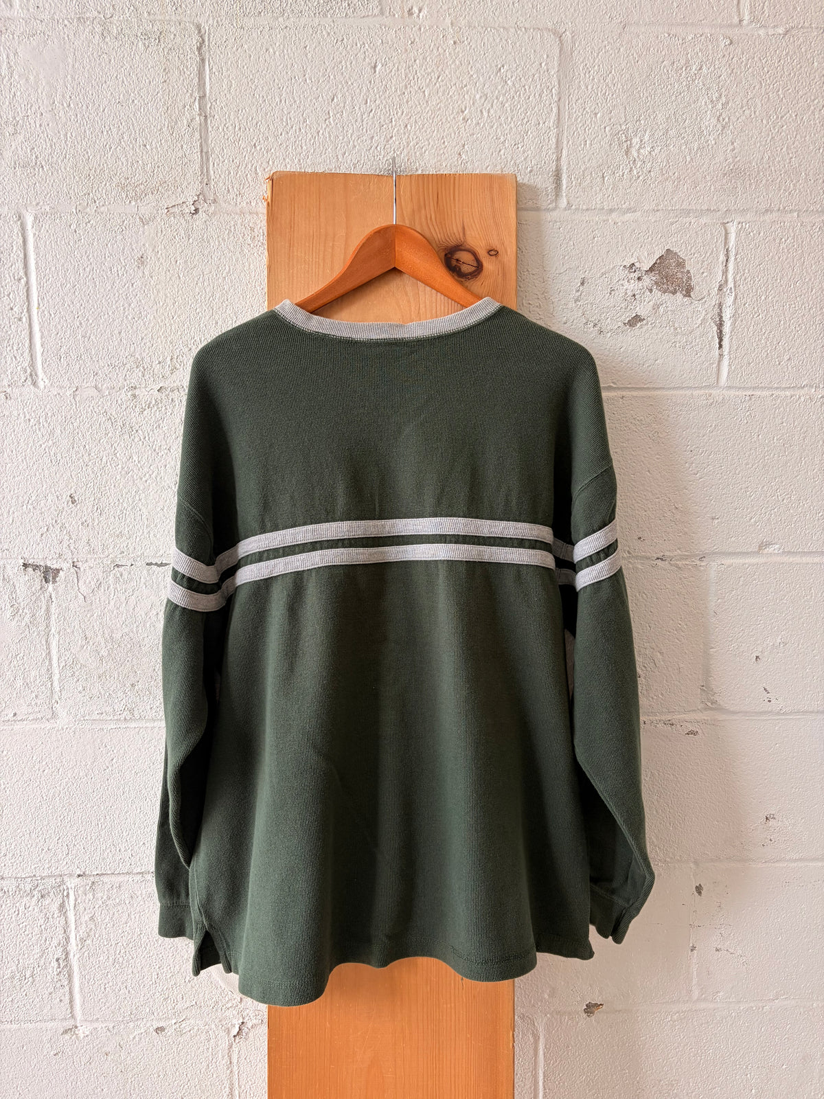Vtg Old Navy Striped Green Crew : XXL