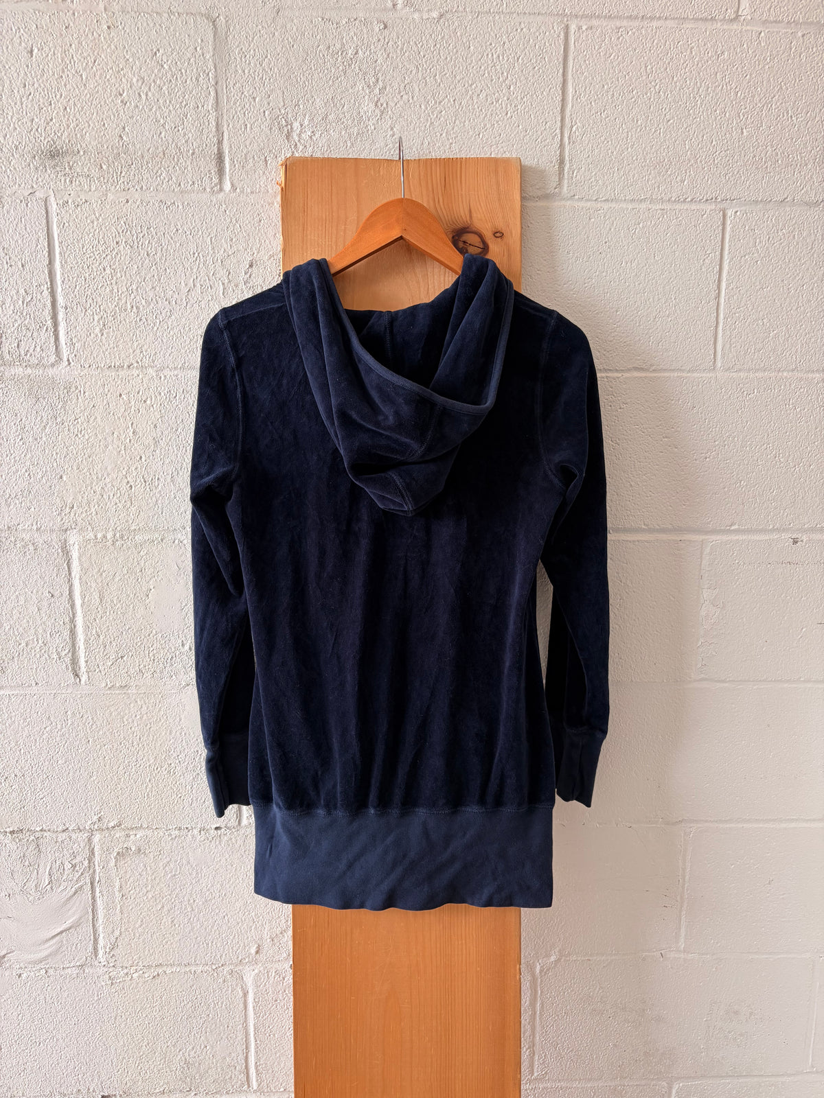 Juicy Couture Long Navy Velour Jacket : L