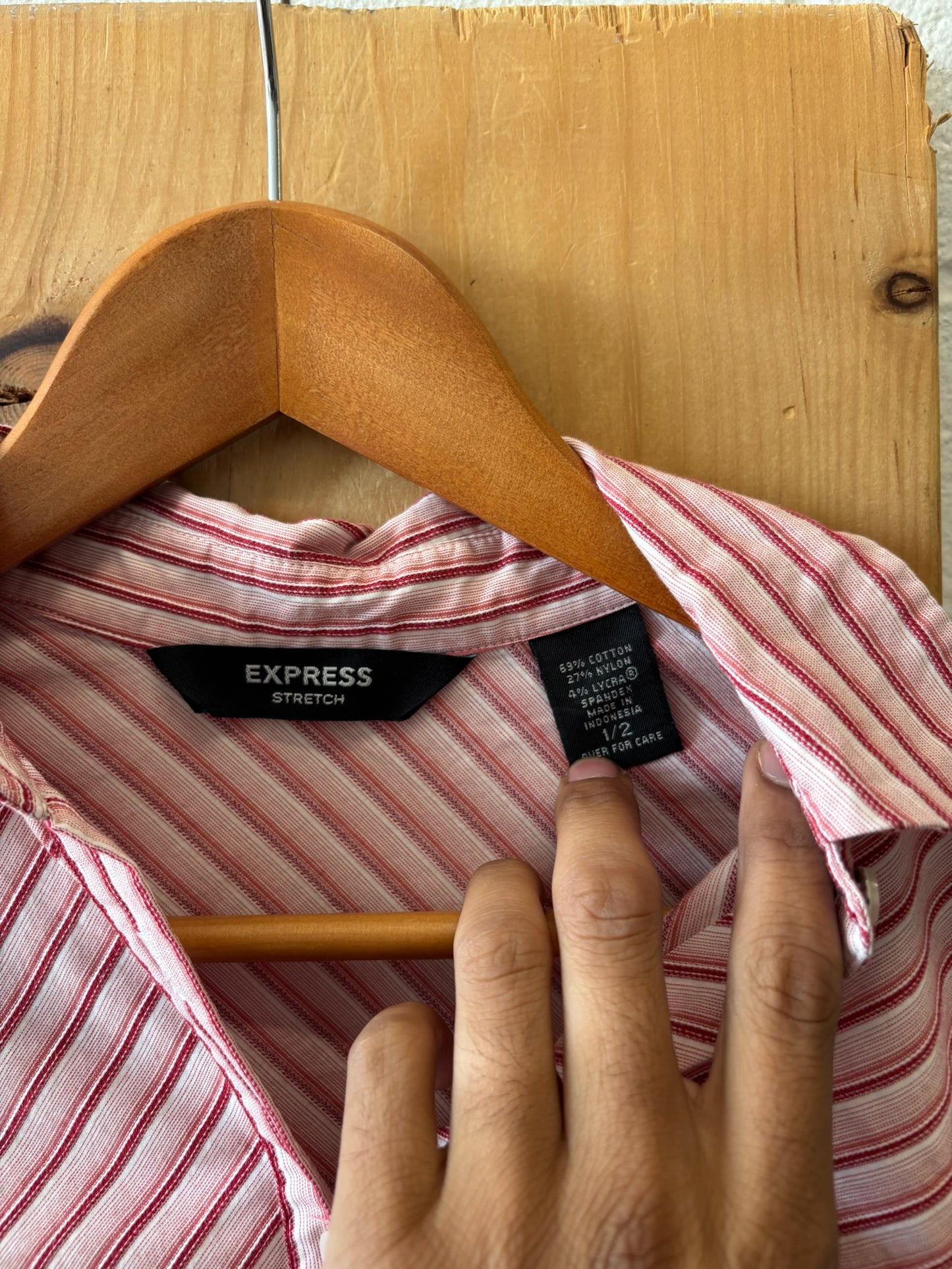 Striped Button Up : Wms XS