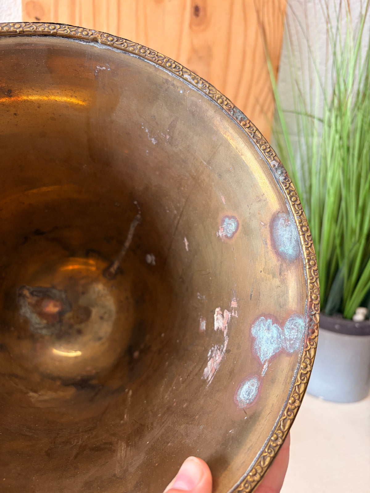 Brass Fluted Urn Vase (Local Pick Up Only)