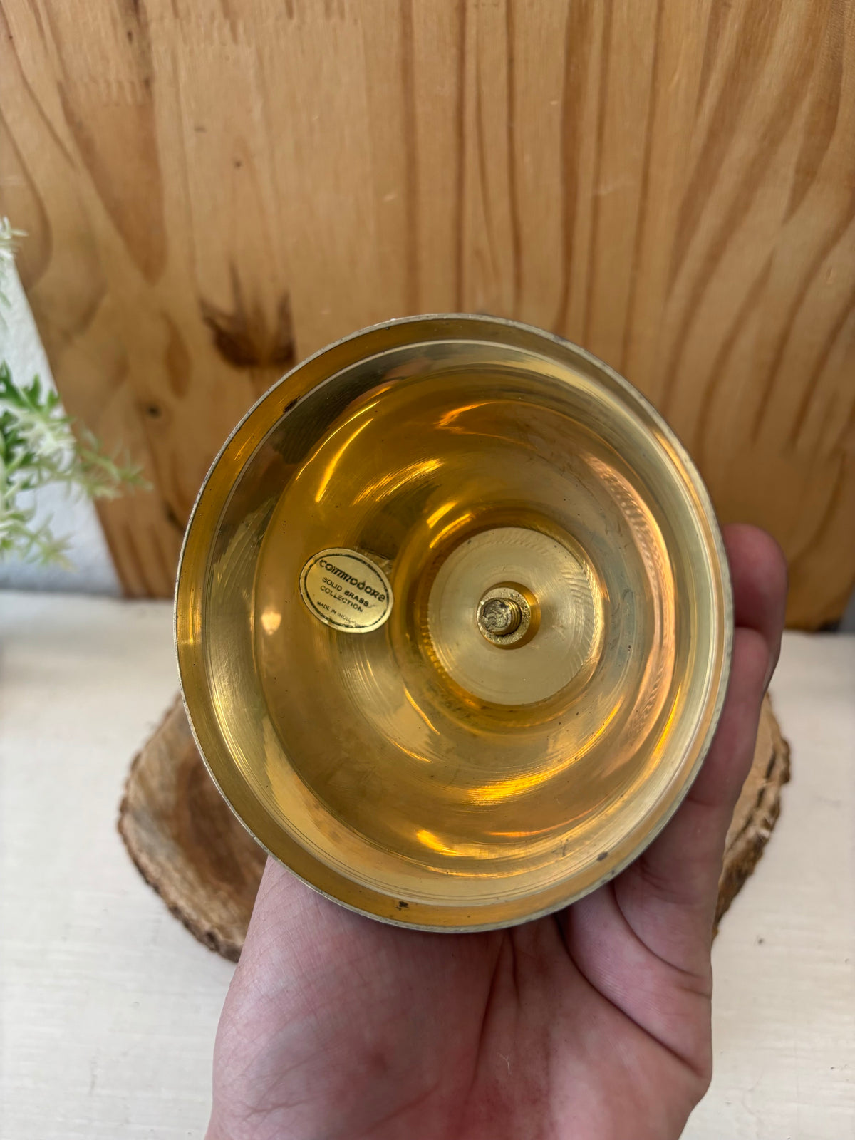 Vtg Brass Candlestick Holder (Local Pickup Only)