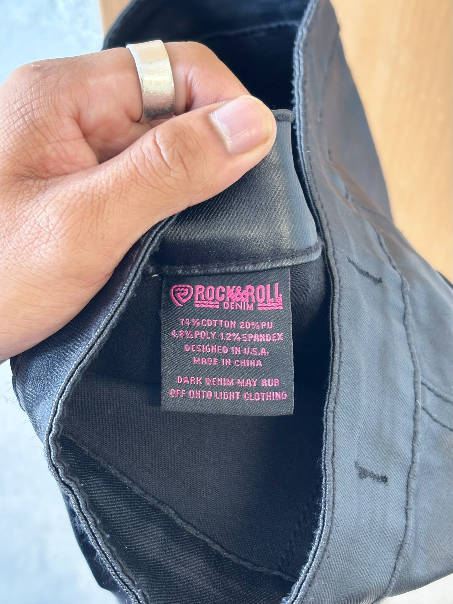 Faux Leather Flares : 28