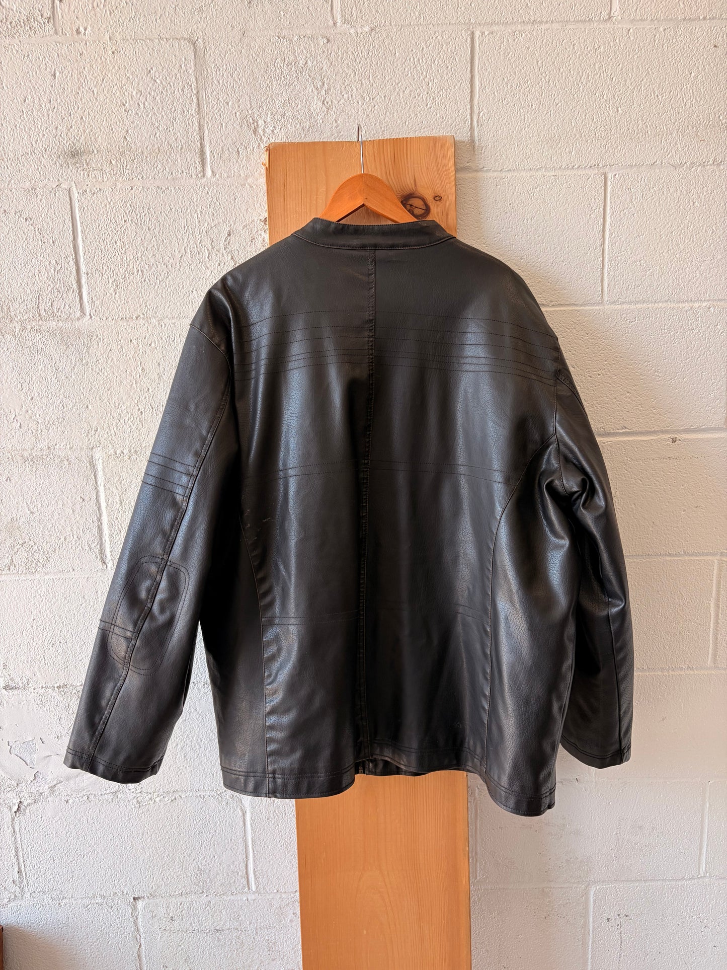 Arizona Faux Leather Biker Jacket : 3XLT (Local Pick Up Only)
