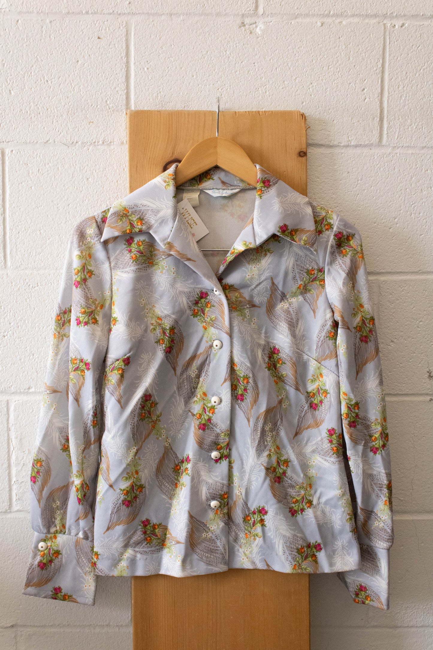 Vtg Floral Leaf Button Up : 10