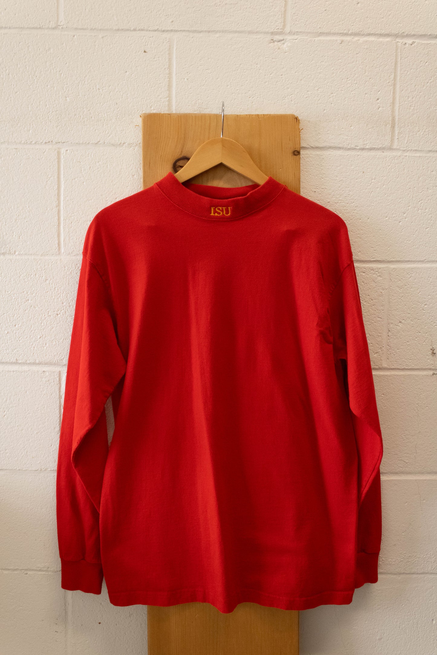 Red LSU Mock Neck : L